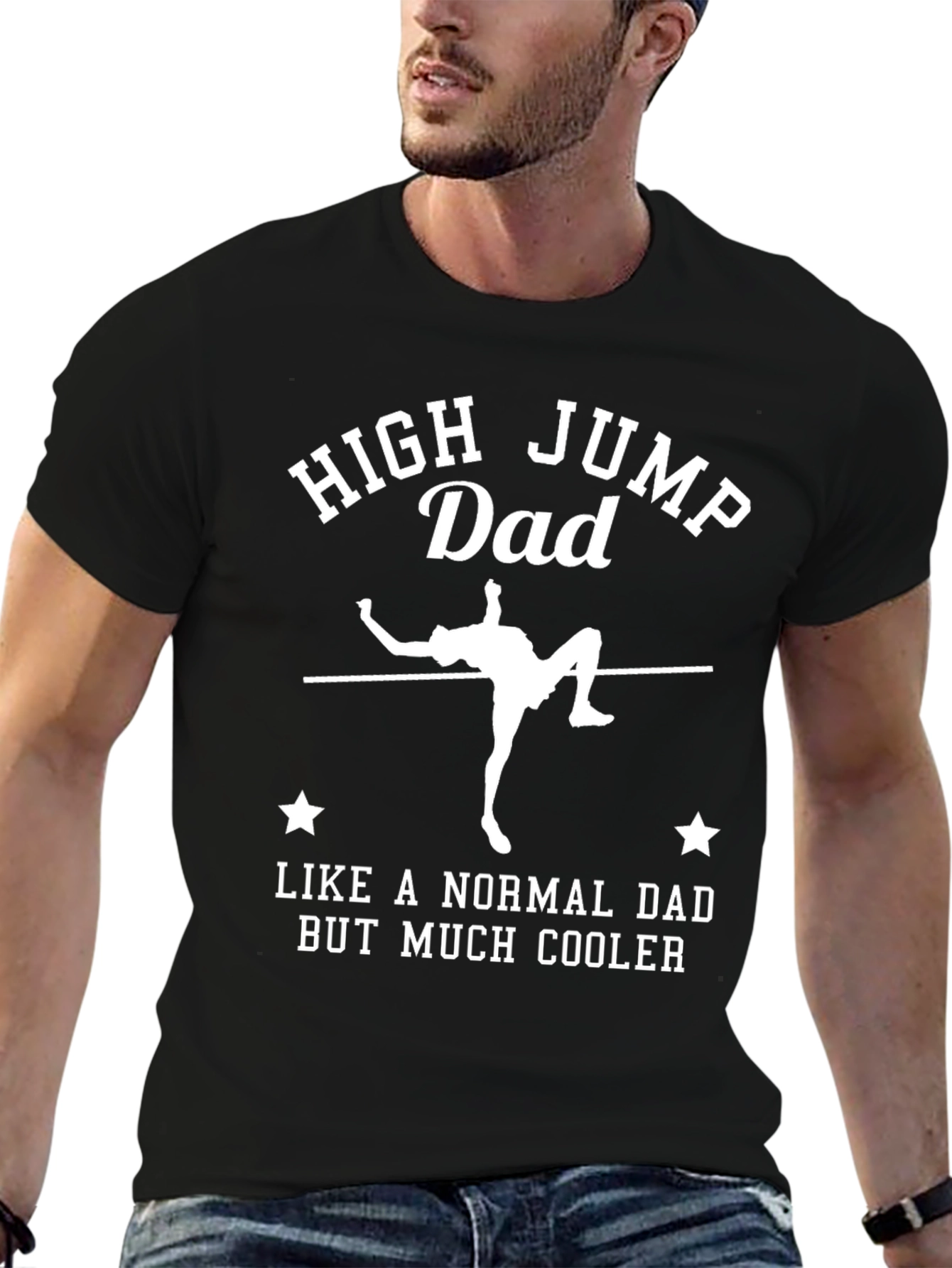 High Jump Dad T-Shirt - Cool Dad Tee