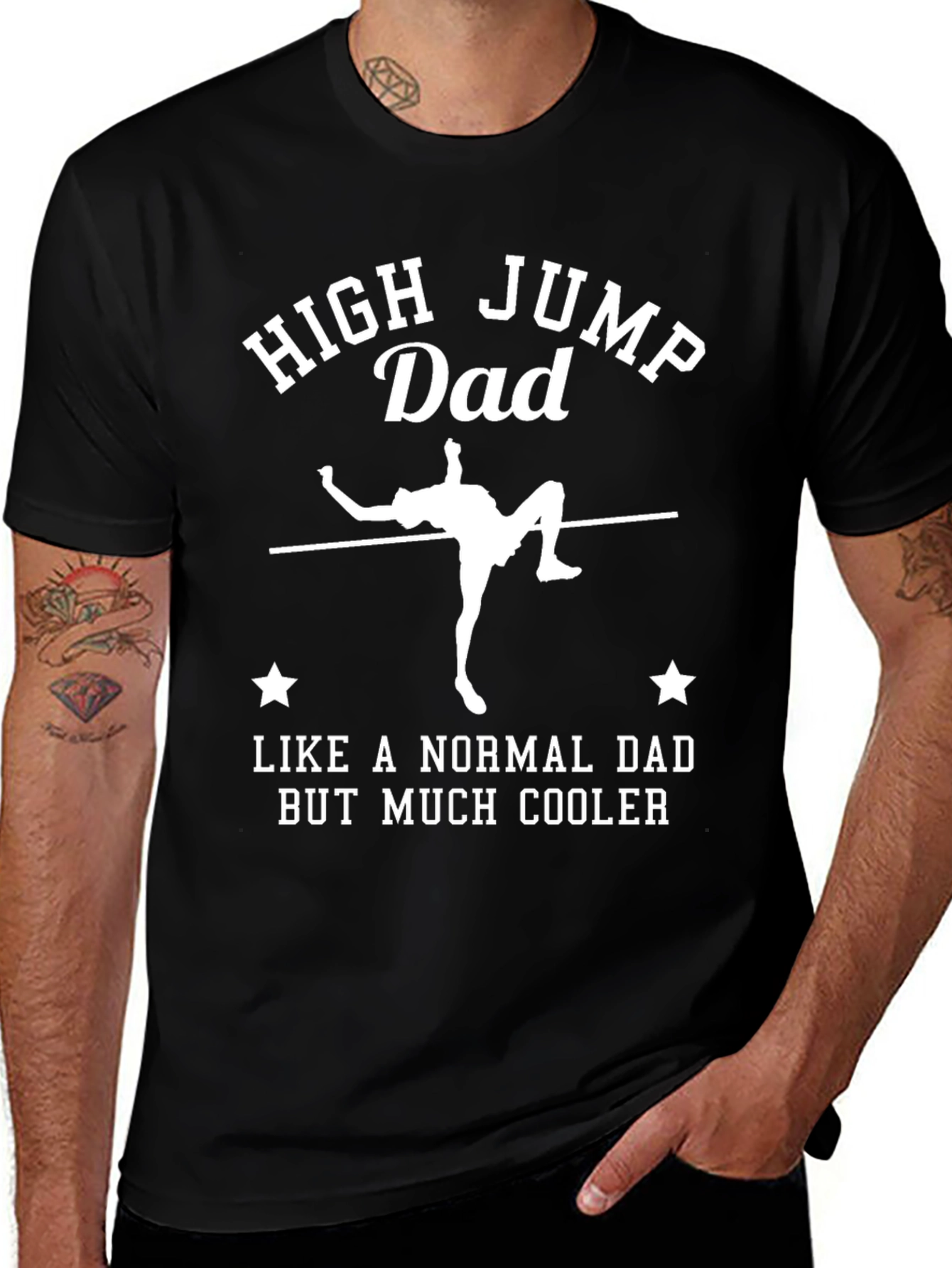 High Jump Dad T-Shirt - Cool Dad Tee