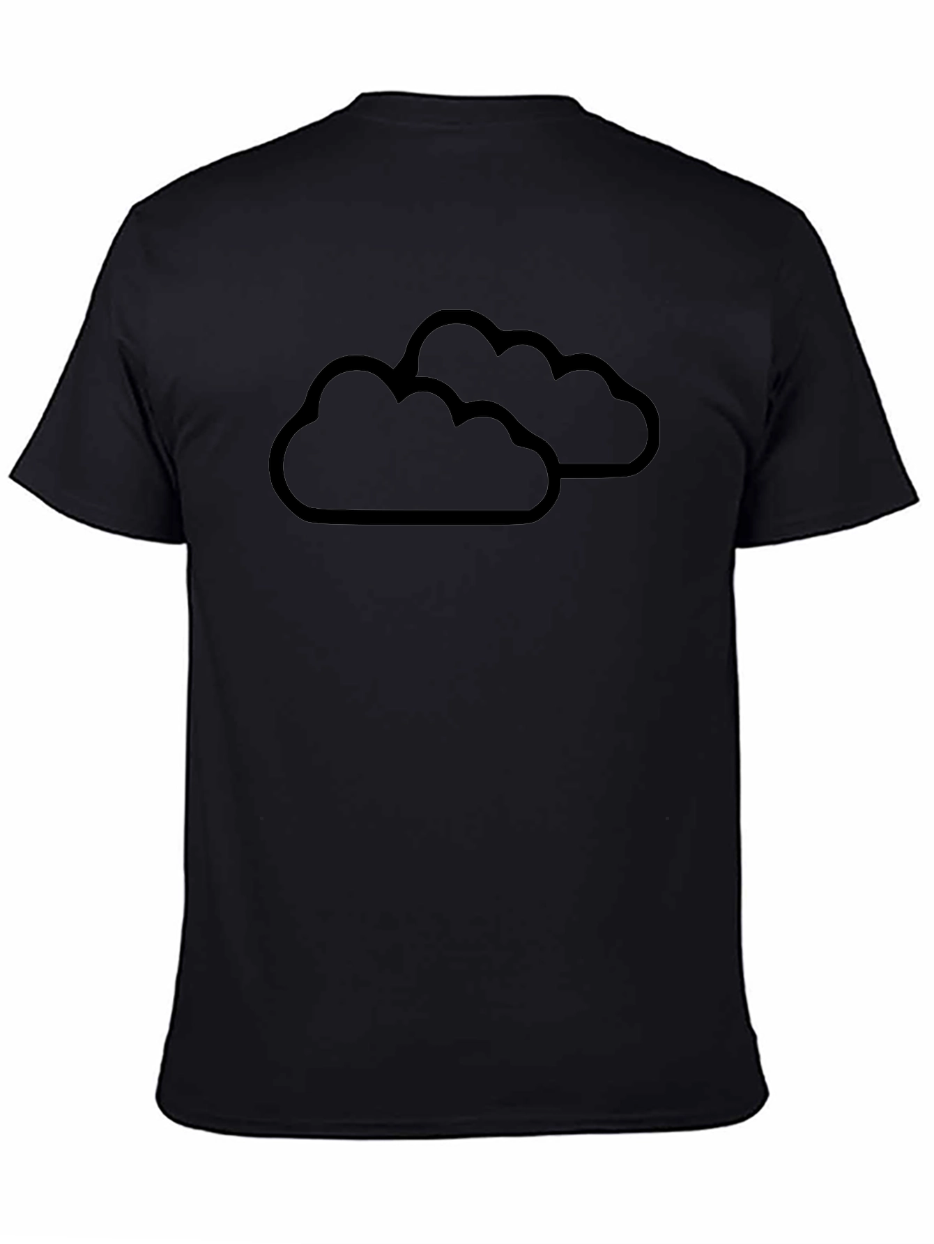 Cloud Graphic Black T-Shirt