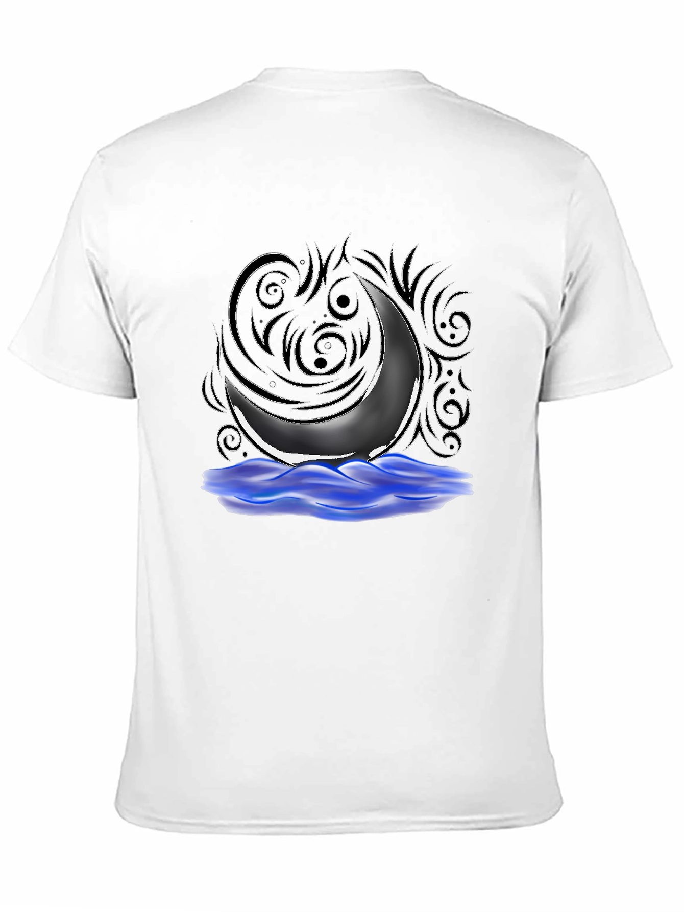 Mystic Moon Graphic Tee - Black
