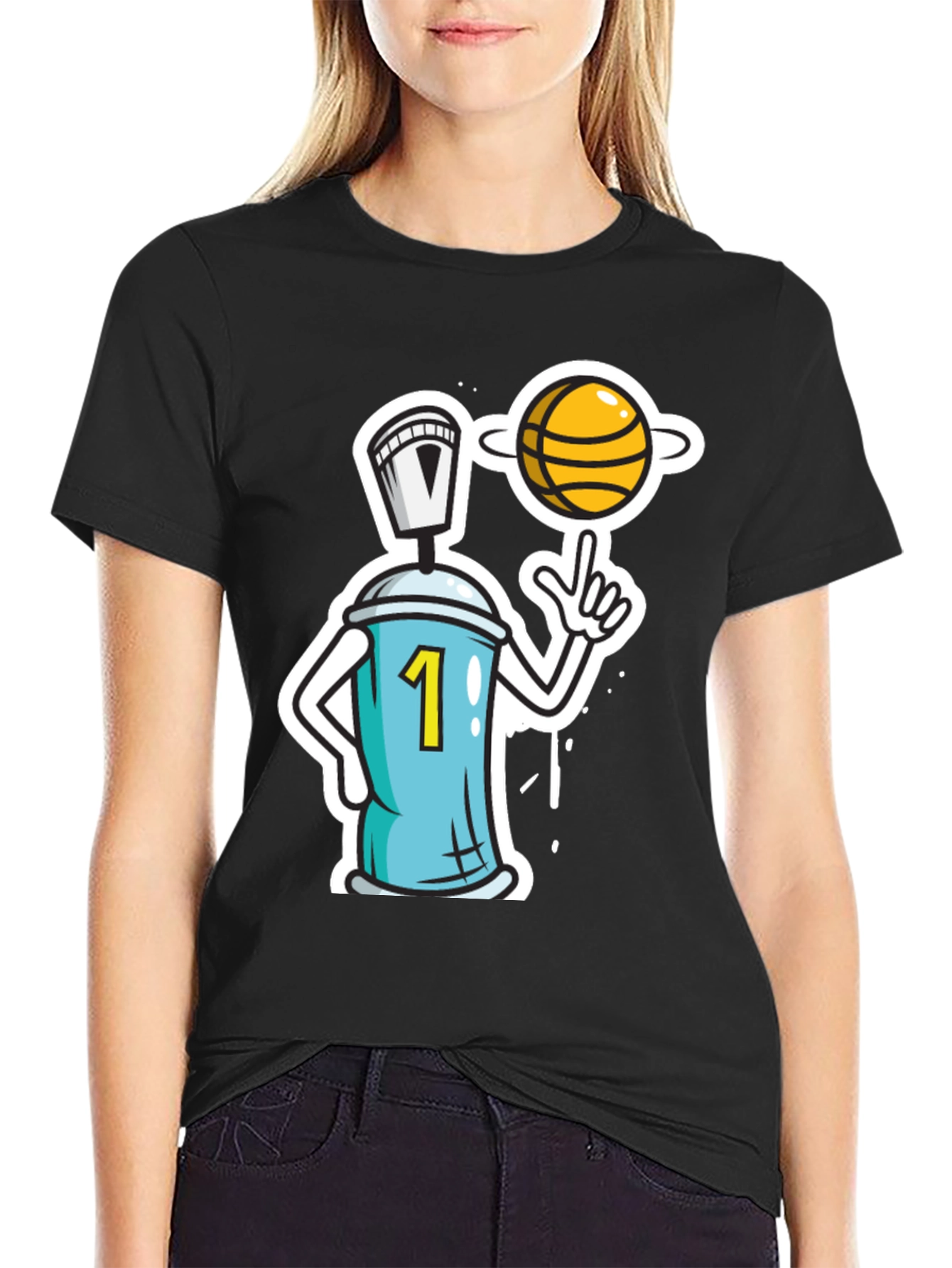 Basketball Spray Paint Tee