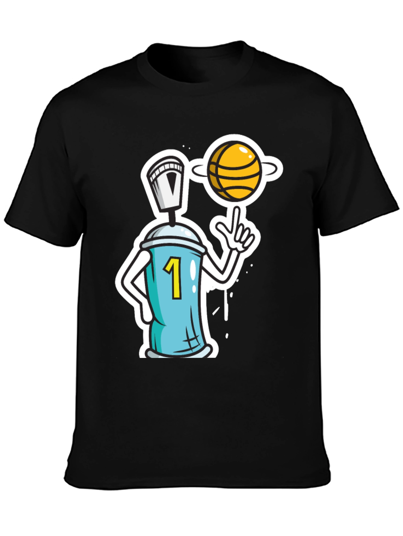 Basketball Spray Paint Tee
