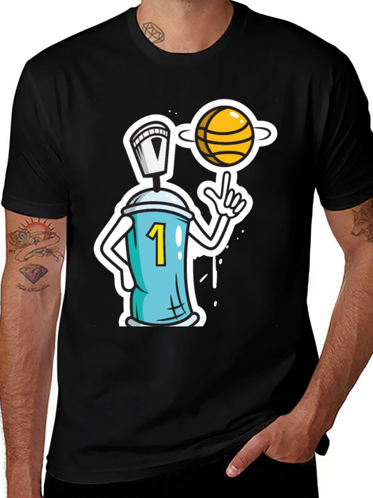 Basketball Spray Paint Tee