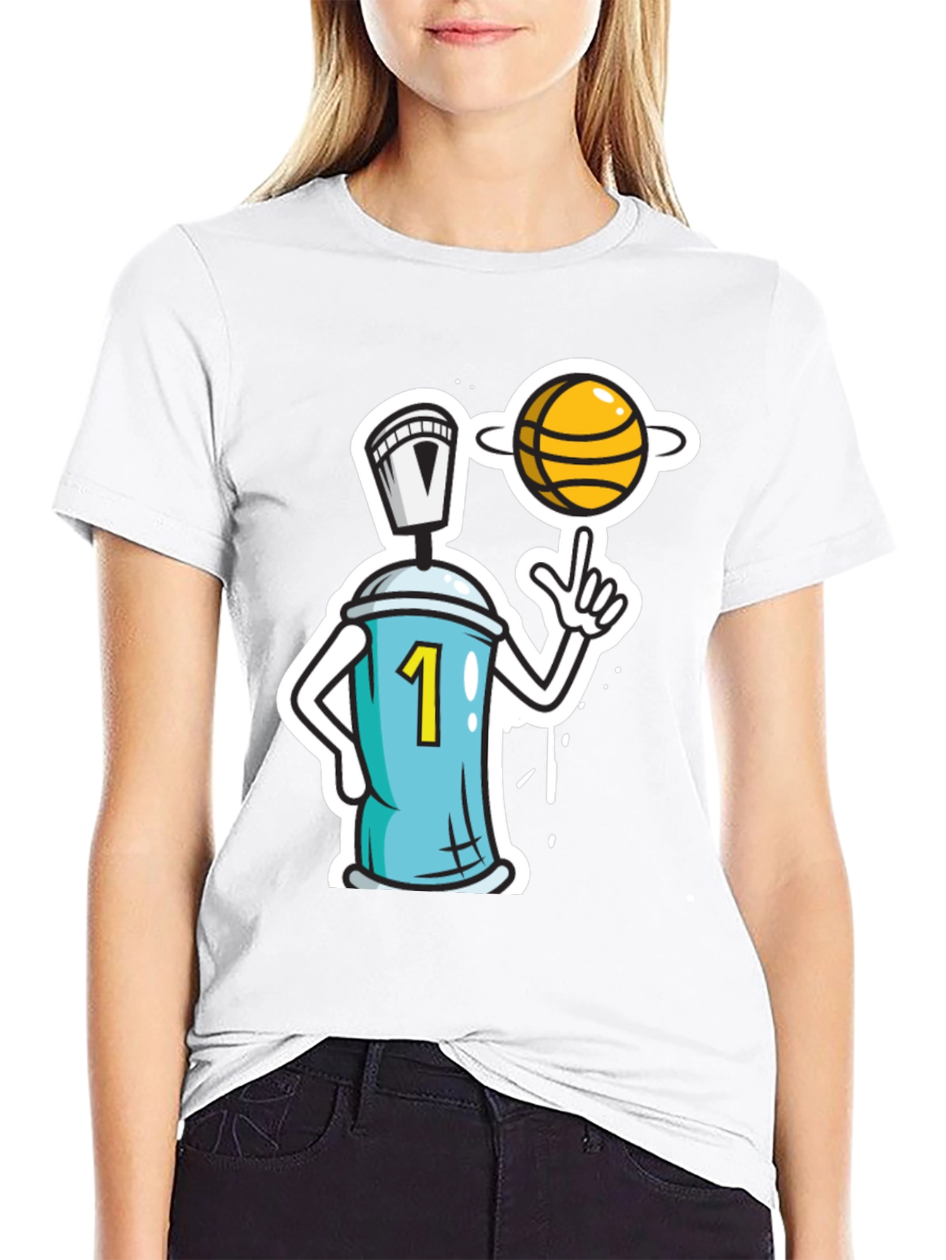 Basketball Spray Paint Tee