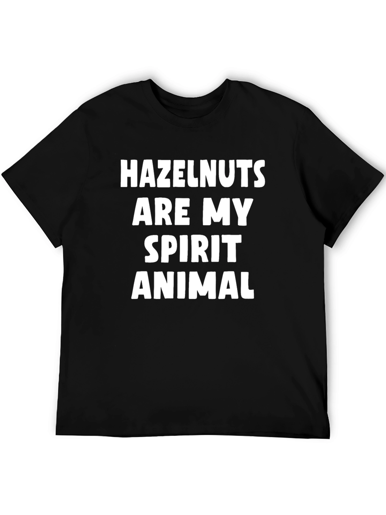 Hazelnut Spirit Animal Black Graphic Tee Shirt