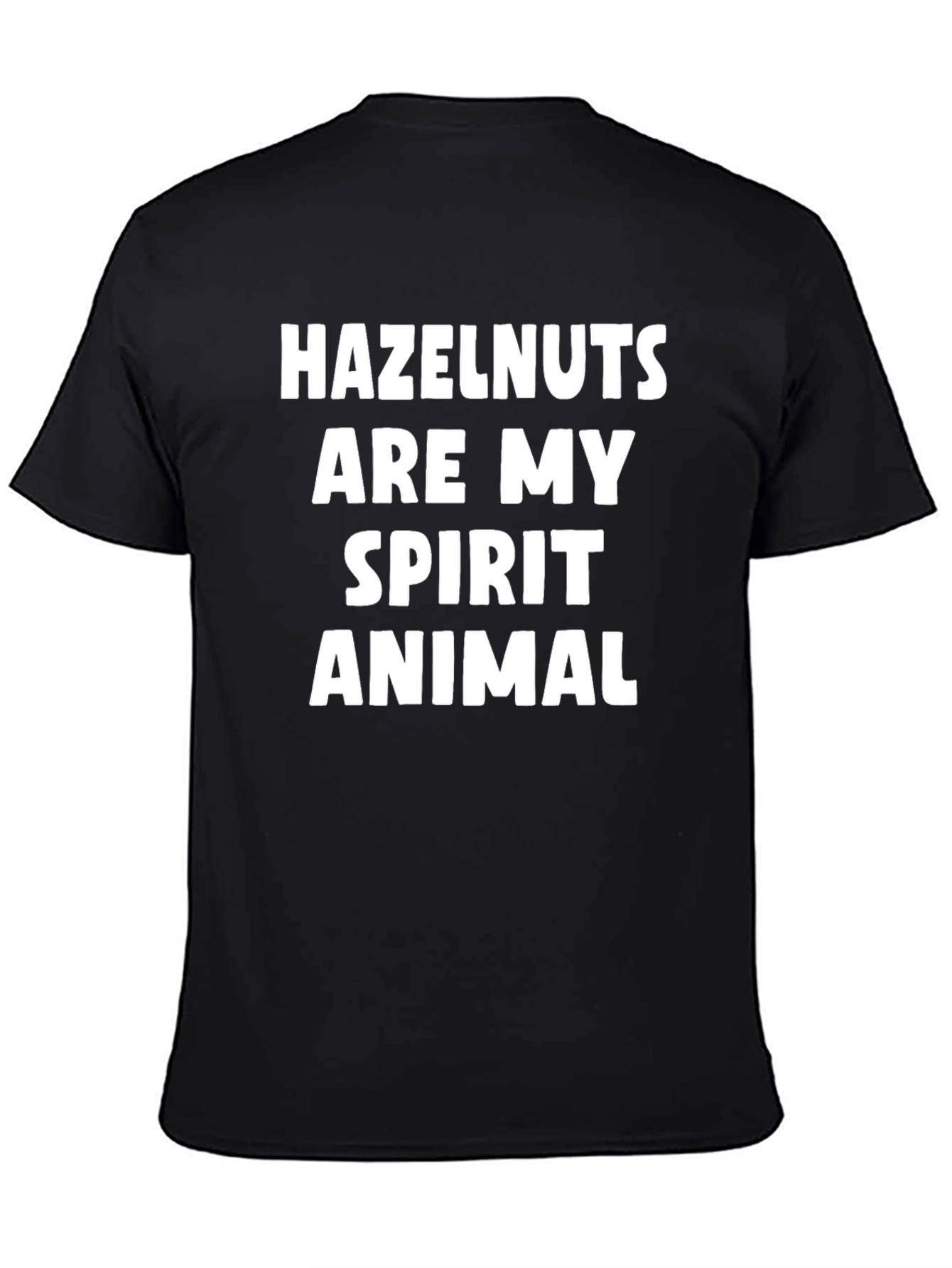 Hazelnut Spirit Animal Black Graphic Tee Shirt