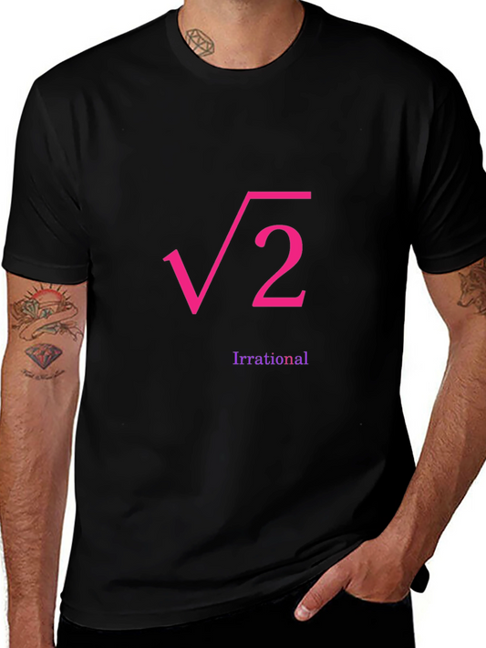 Irrational Root 2 Graphic Tee - Black