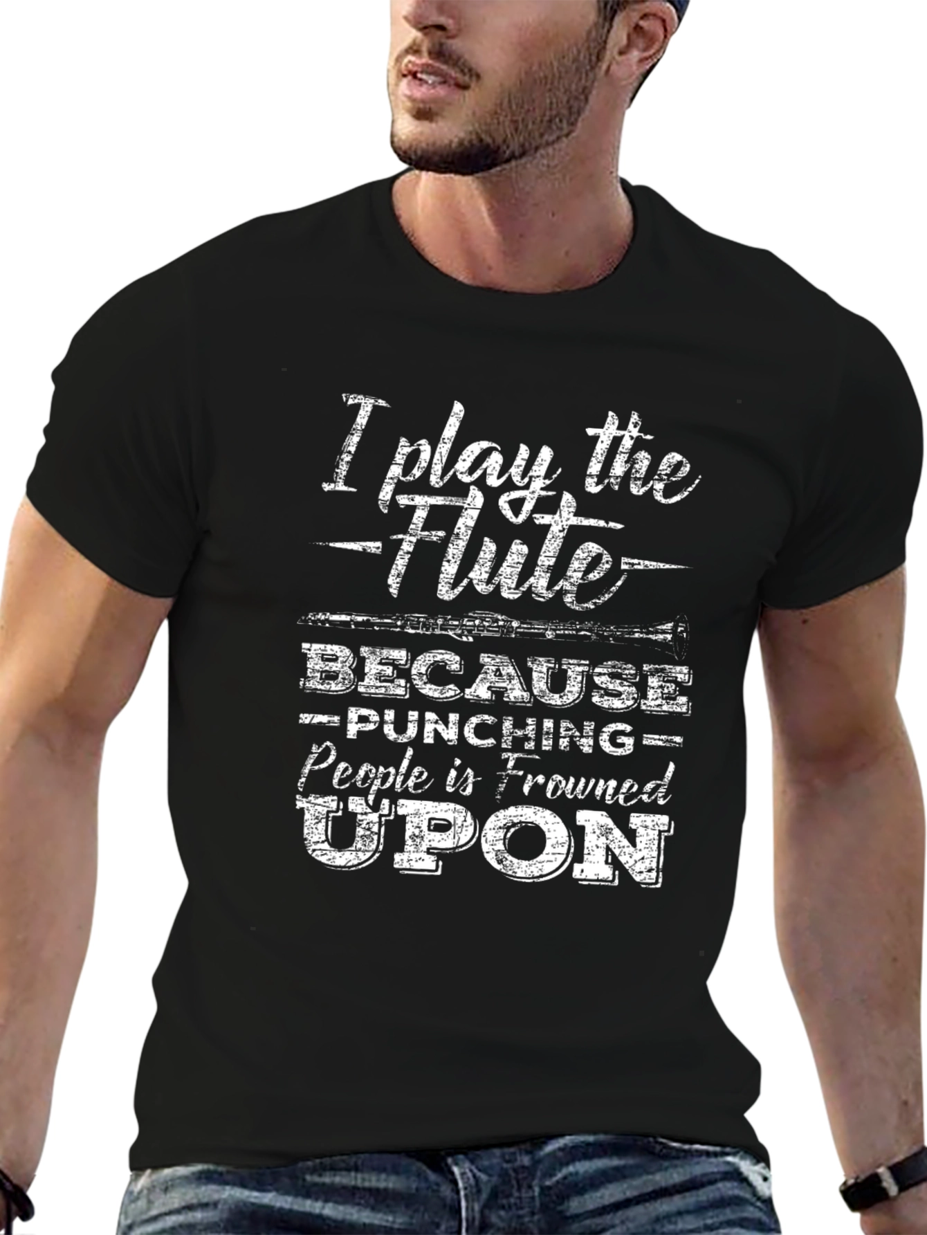 I Play the Flute T-Shirt Funny Musician Tee