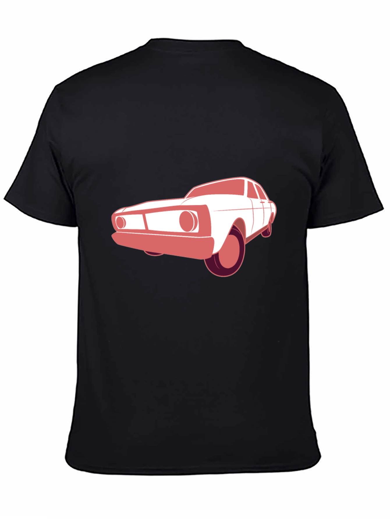 Classic Car Graphic Tee - Black Cotton