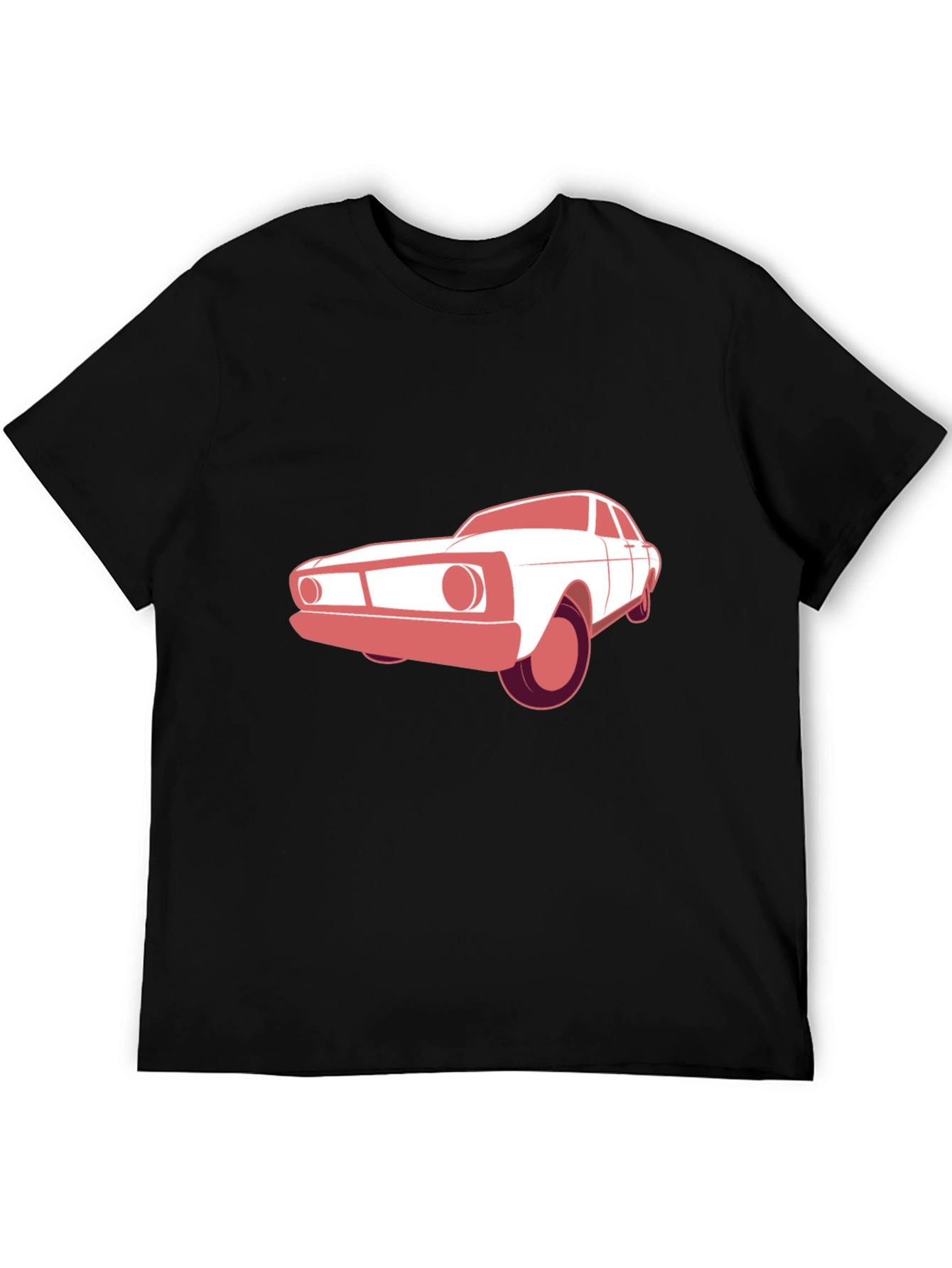 Classic Car Graphic Tee - Black Cotton