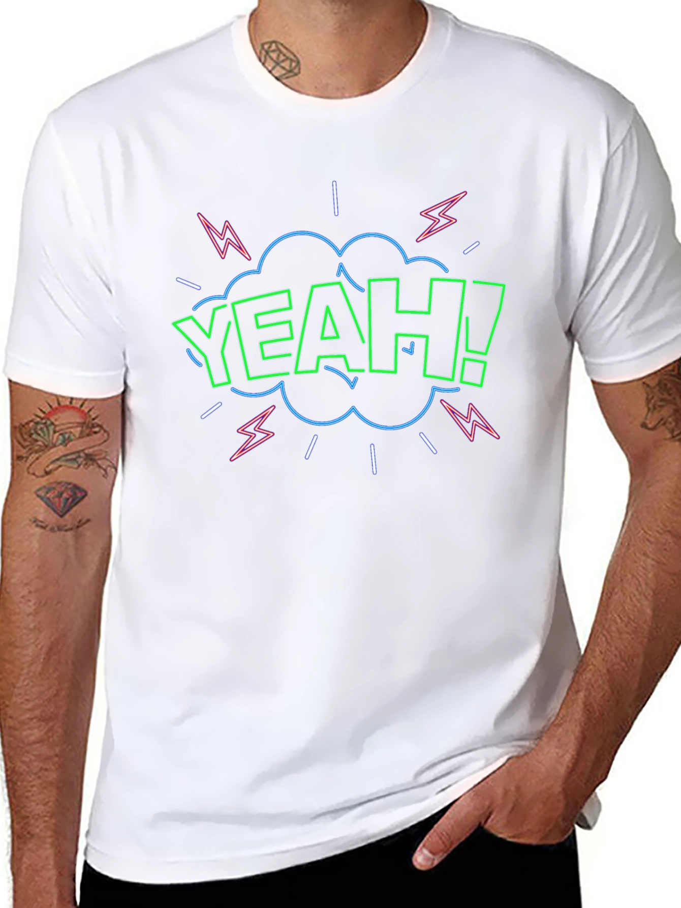 Yeah! Graphic Print Black T-Shirt