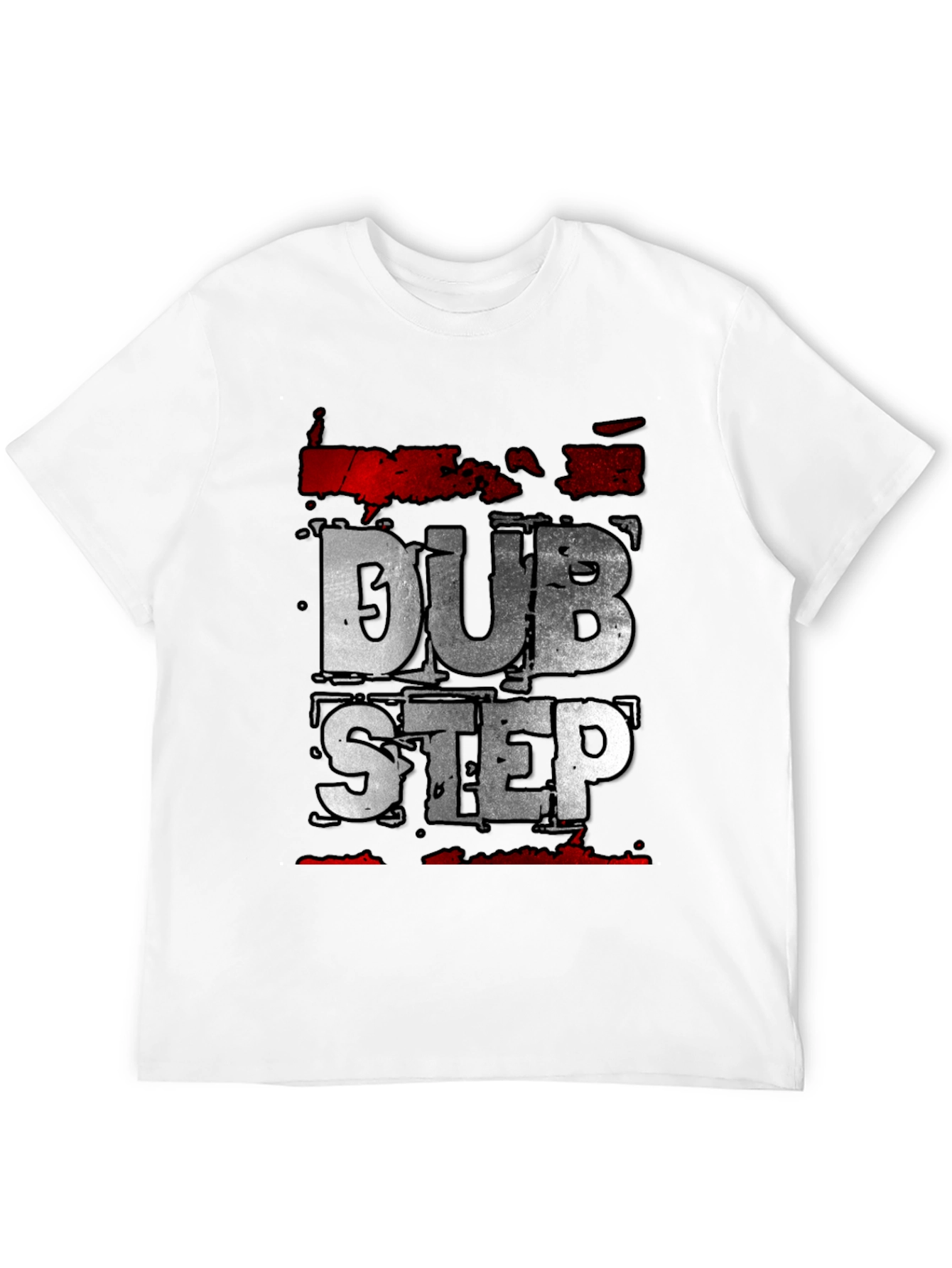 Dubstep Graphic Tee - Black Crew Neck