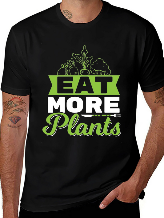 Eat More Plants Graphic T-Shirt - Vegan Friendly