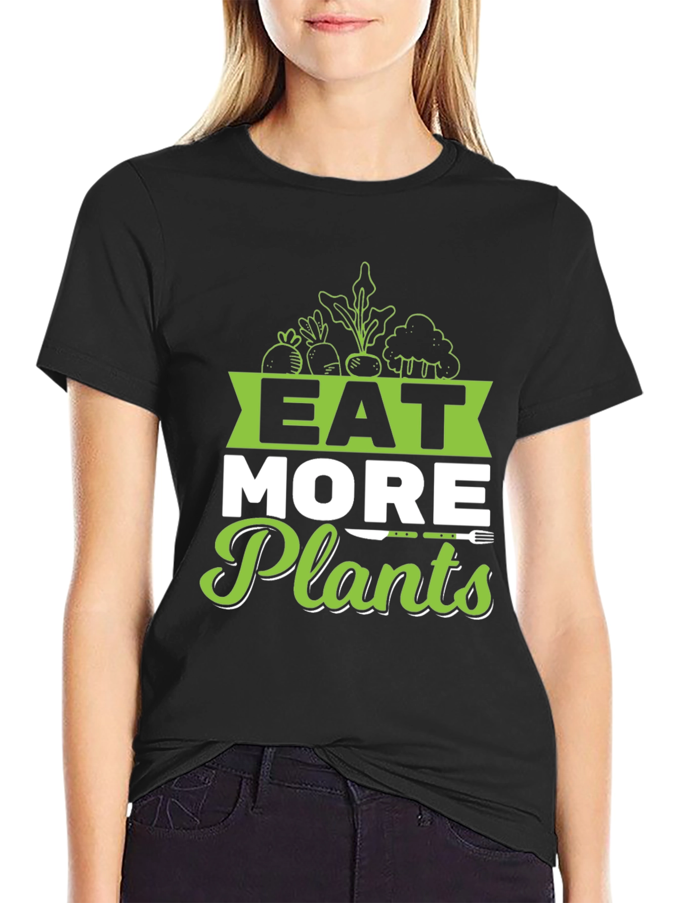 Eat More Plants Graphic T-Shirt - Vegan Friendly