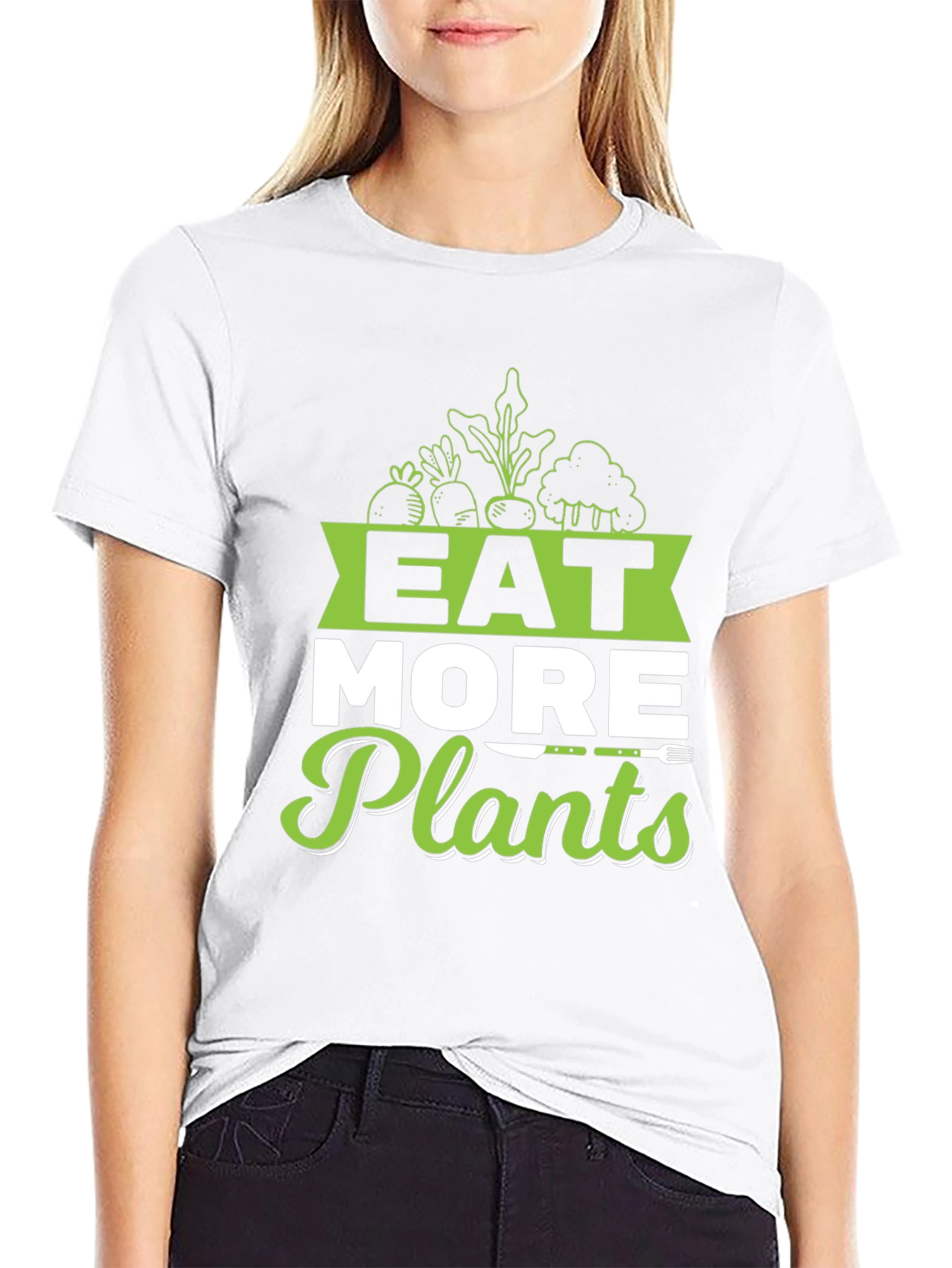 Eat More Plants Graphic T-Shirt - Vegan Friendly