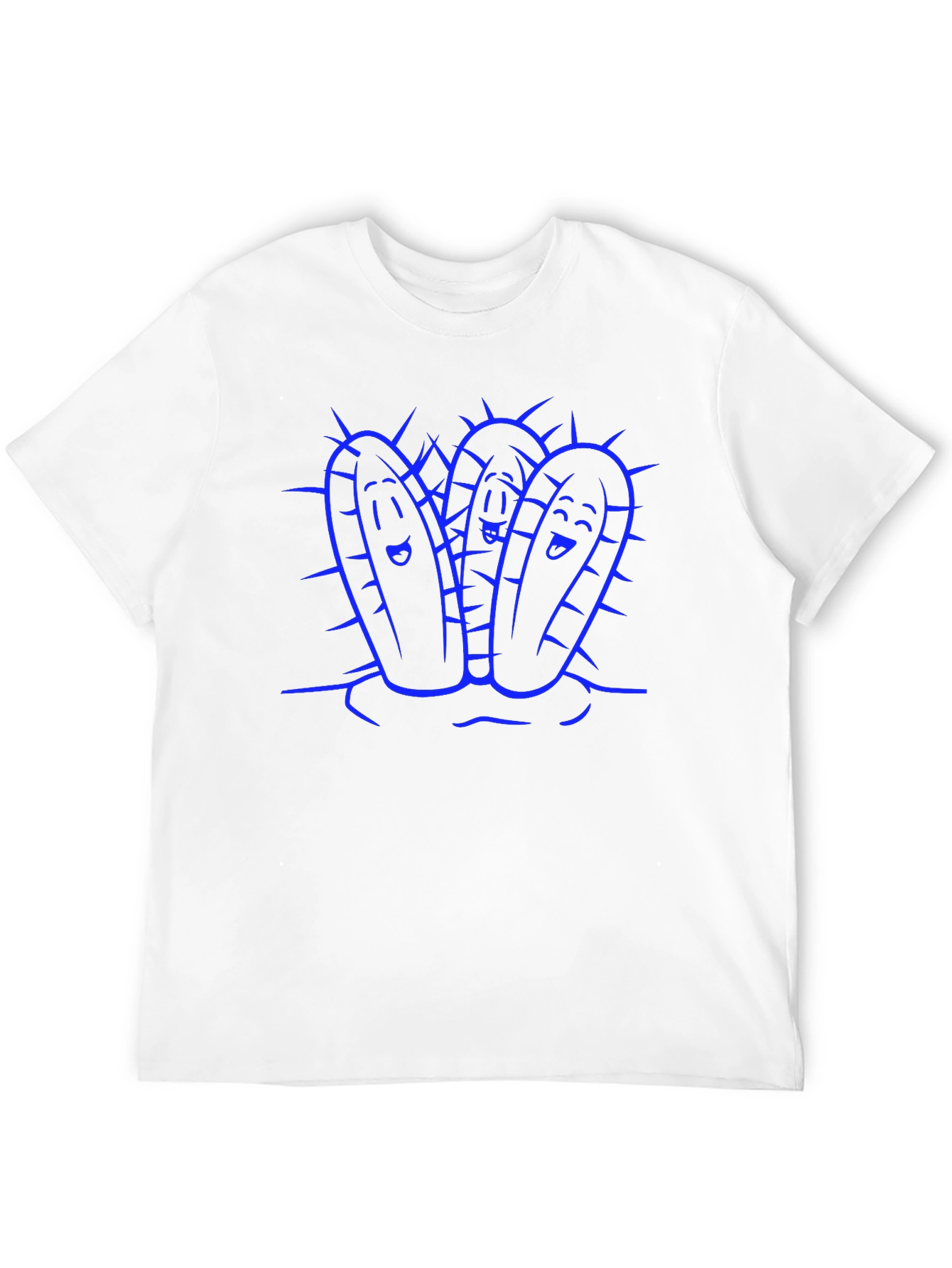Fun Cactus Graphic Tee - Black