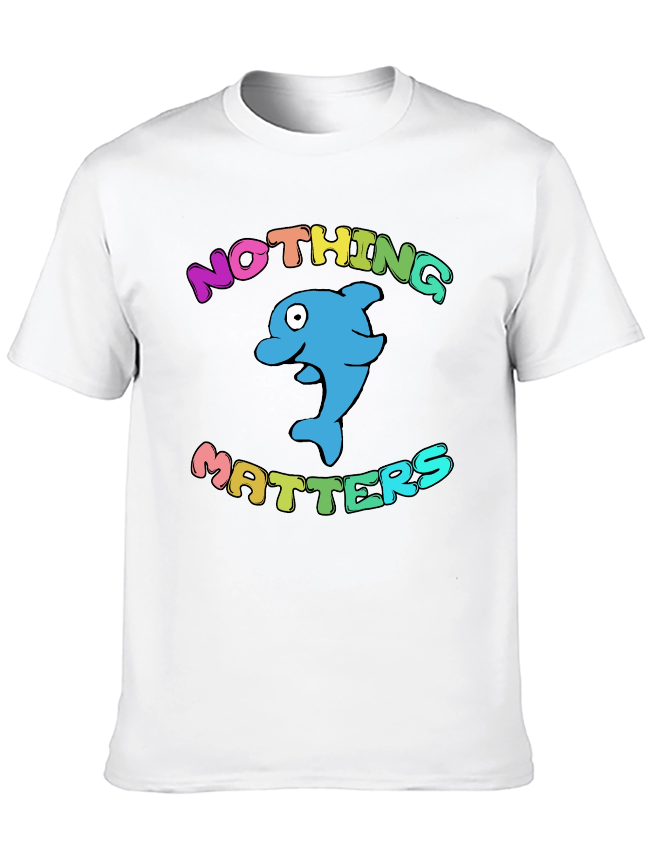 Nothing Matters Dolphin T-Shirt - Black