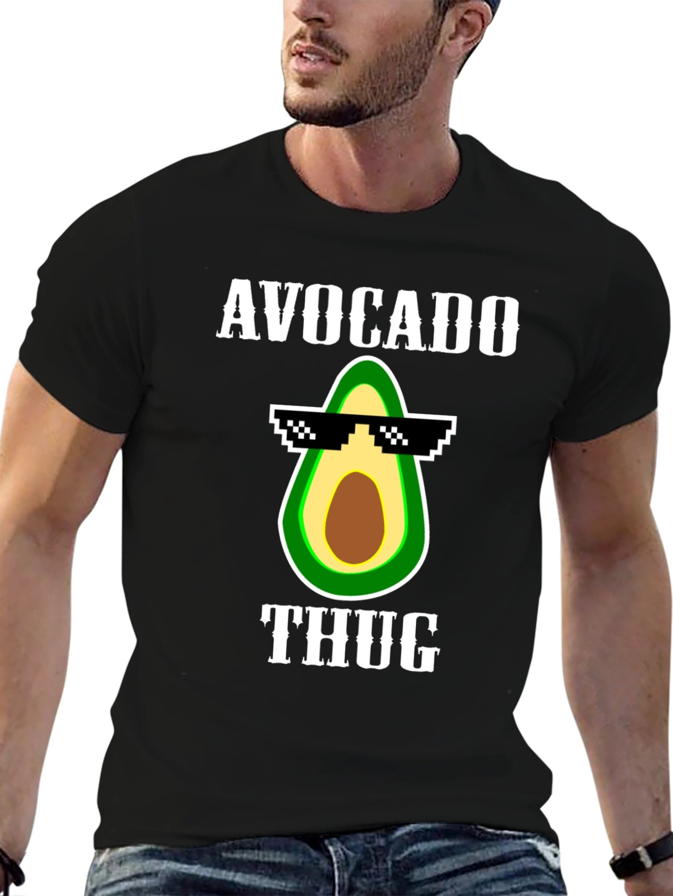 Avocado Thug Life Graphic Tee