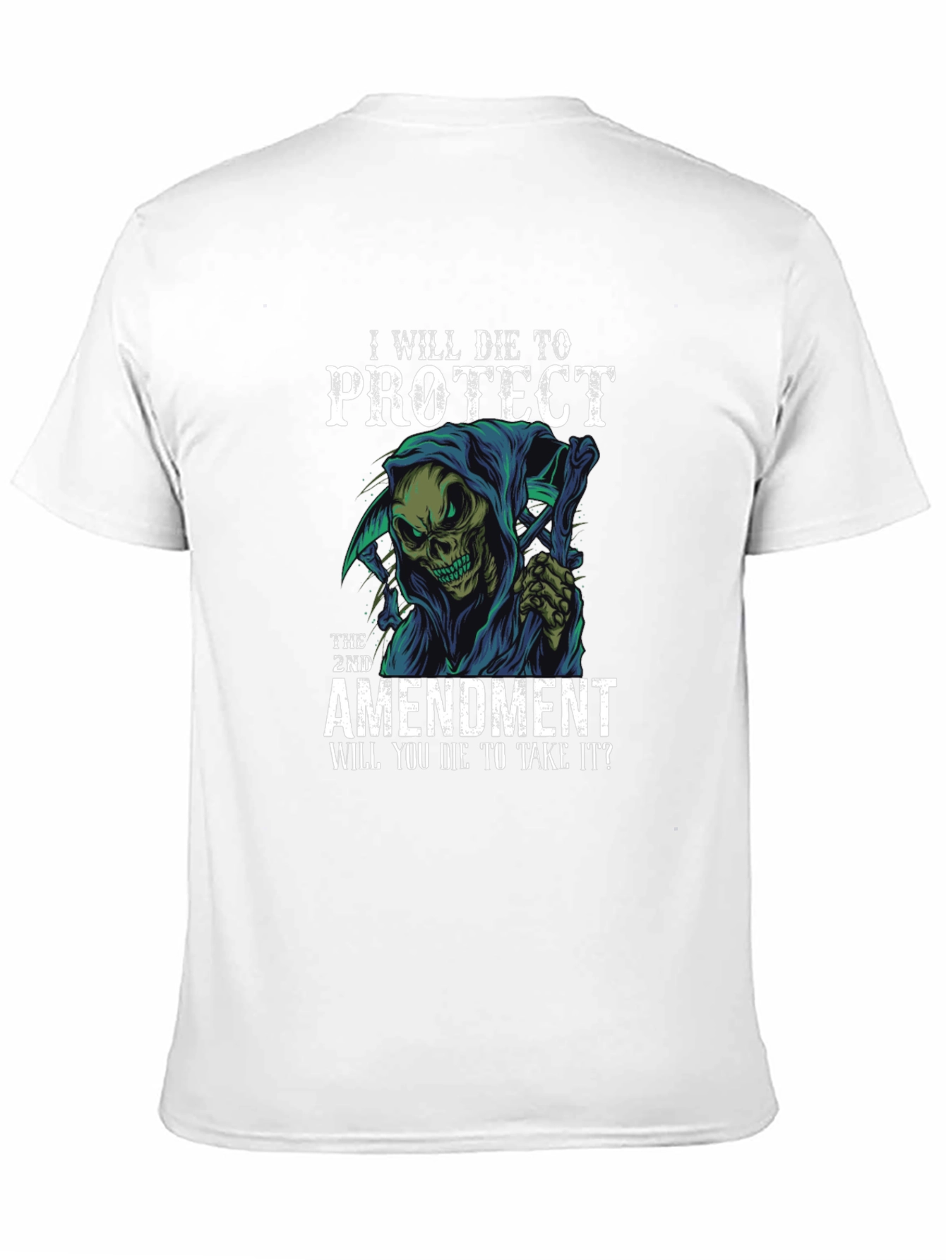 2nd Amendment Protect Die Grim Reaper T-Shirt
