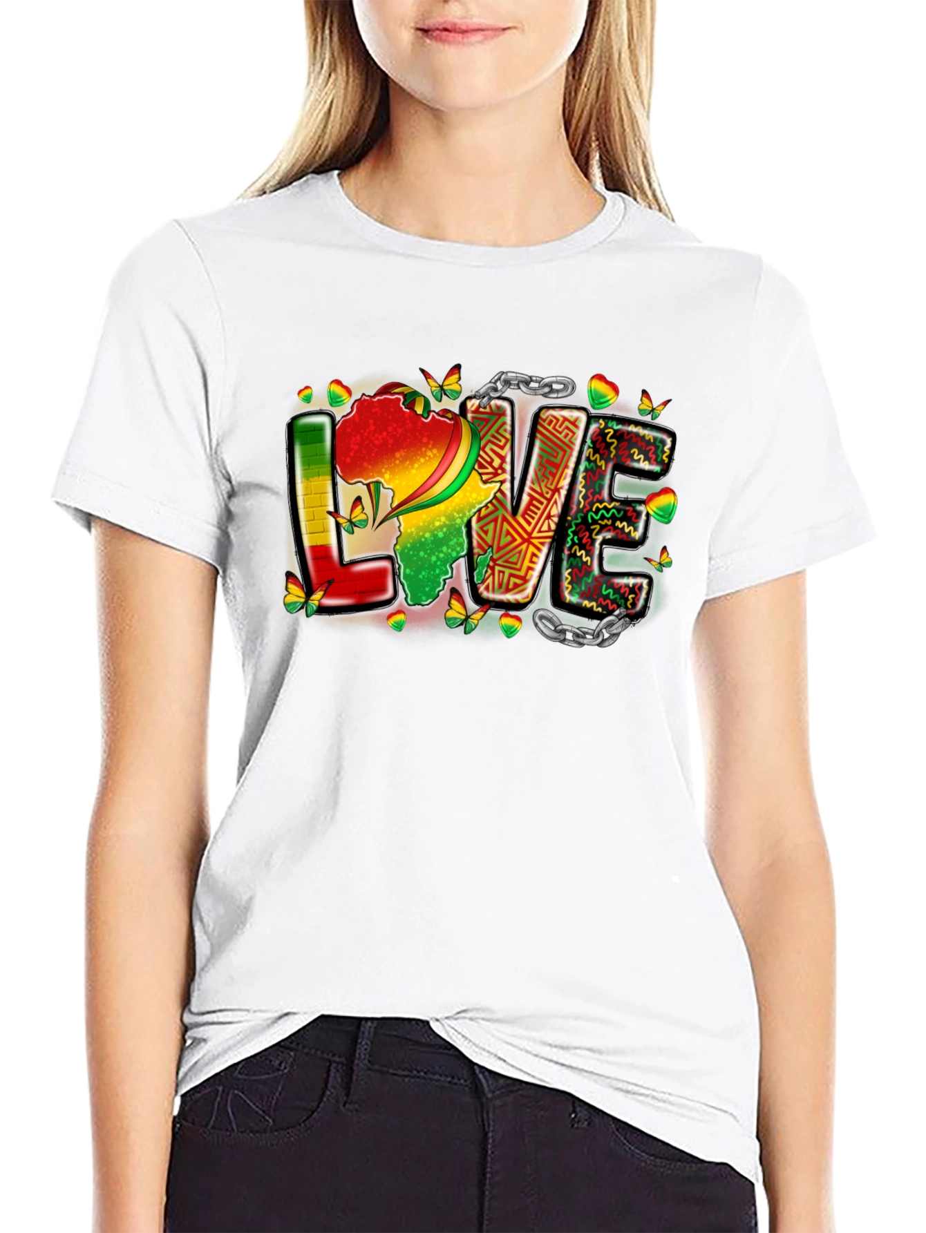 Africa Love T-Shirt - Black Pride
