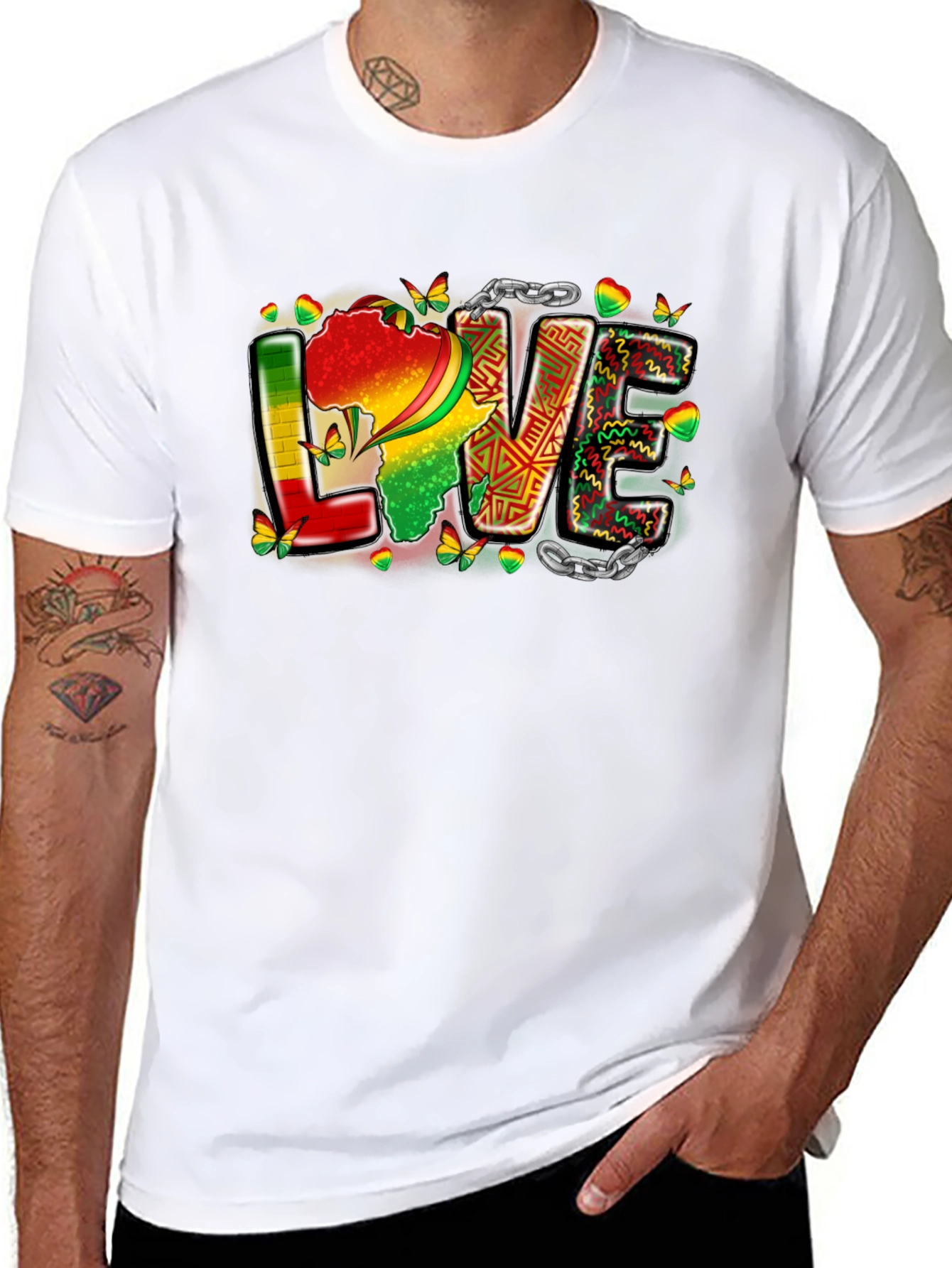 Africa Love T-Shirt - Black Pride