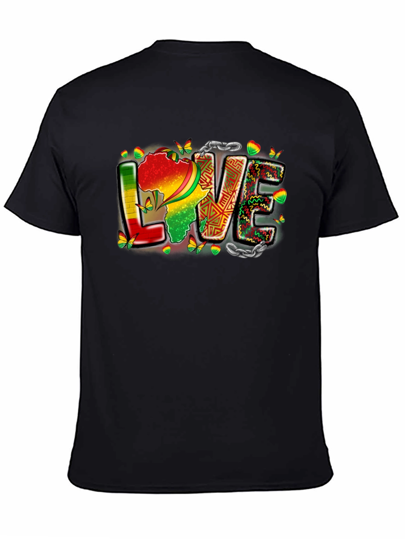 Africa Love T-Shirt - Black Pride