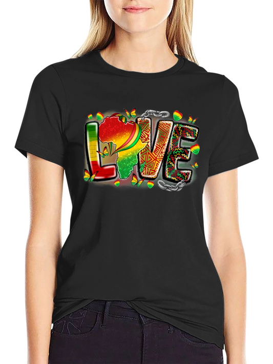 Africa Love T-Shirt - Black Pride