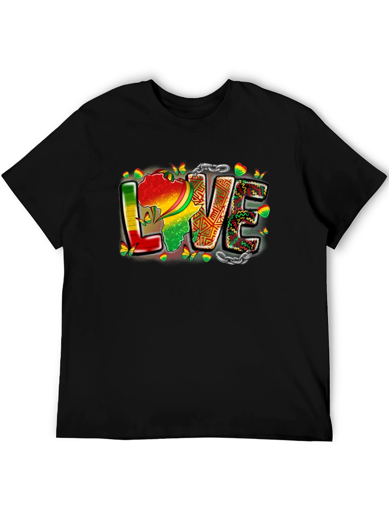 Africa Love T-Shirt - Black Pride