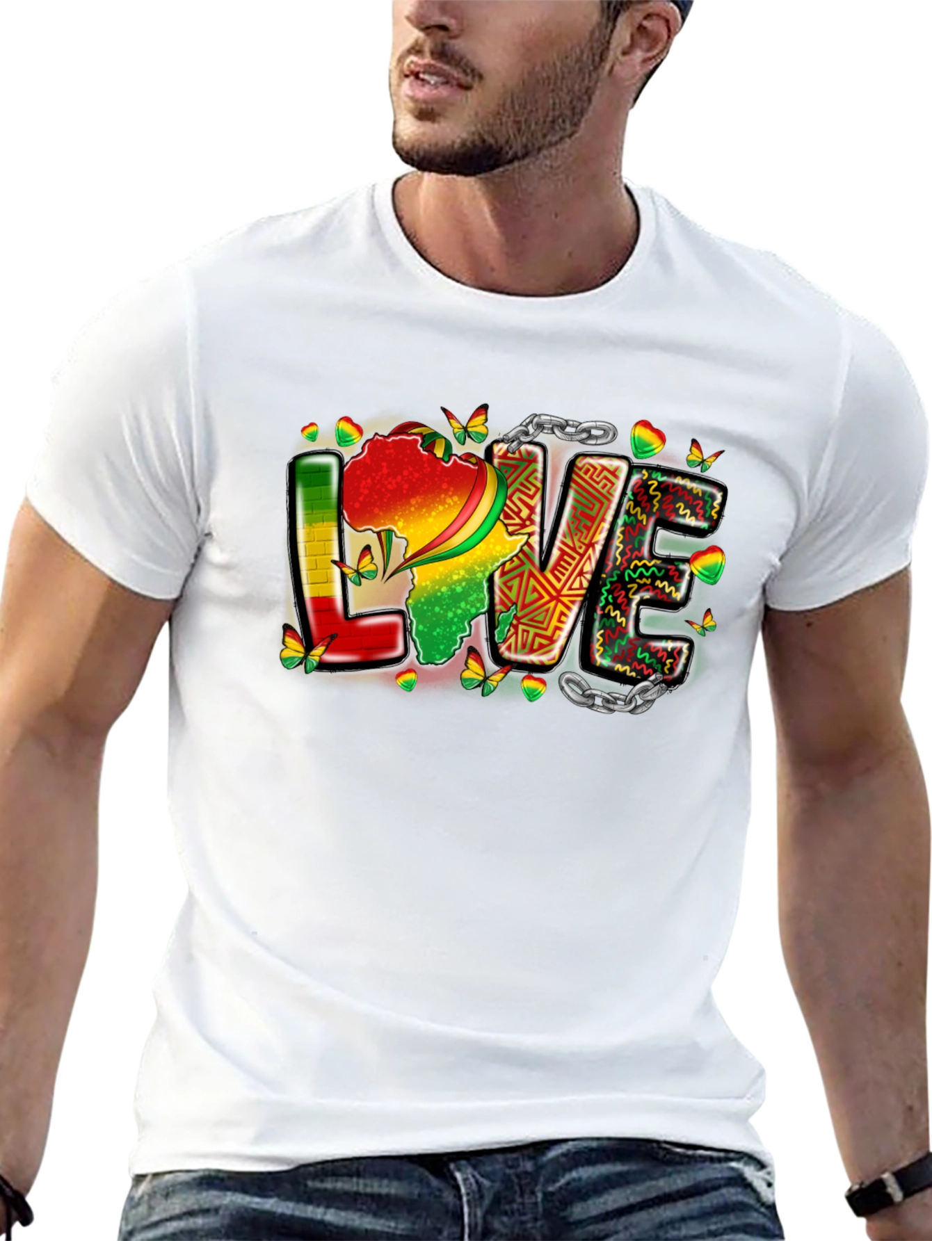 Africa Love T-Shirt - Black Pride