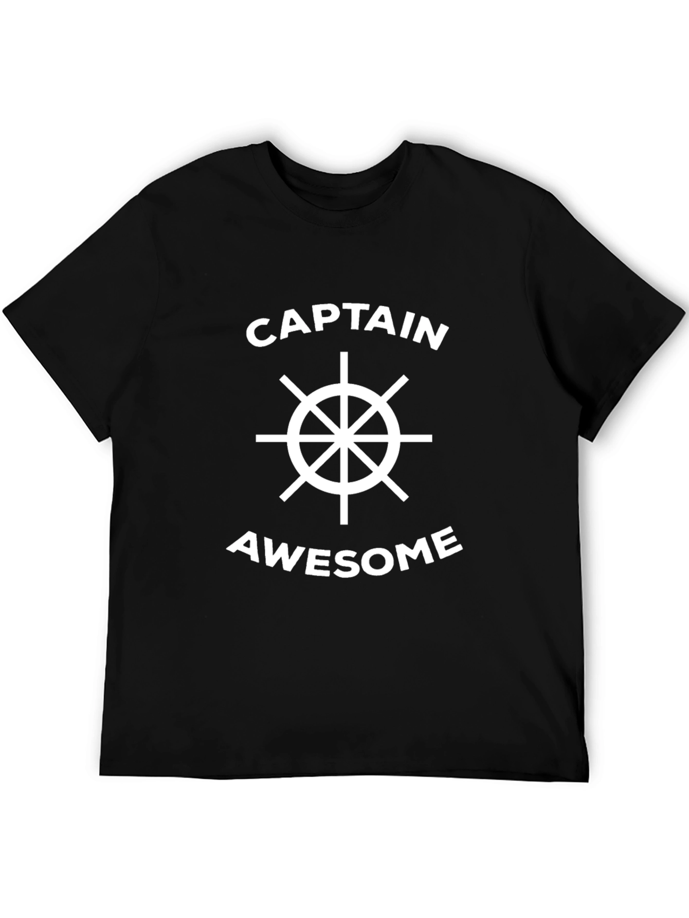 Captain Awesome Black T-Shirt