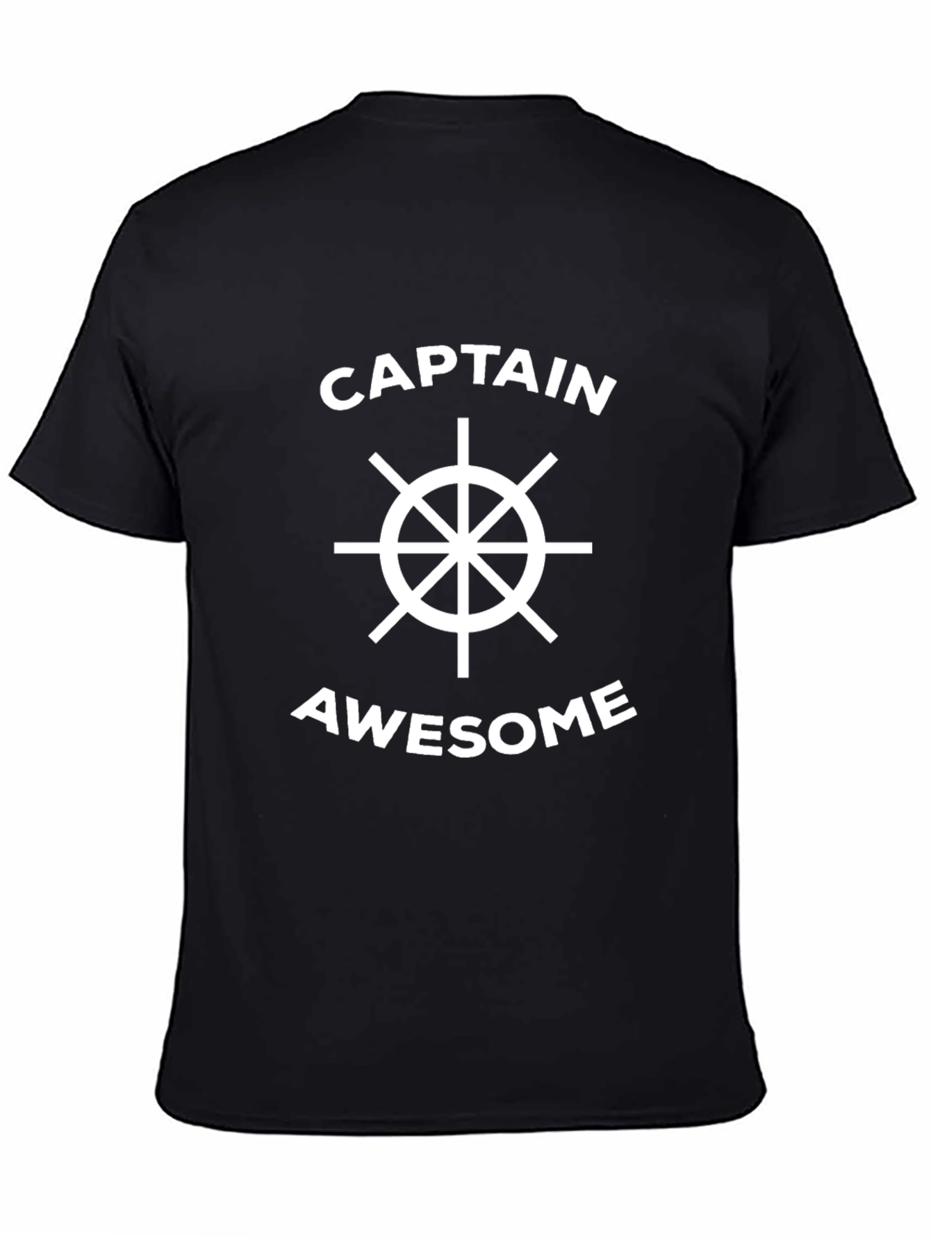 Captain Awesome Black T-Shirt