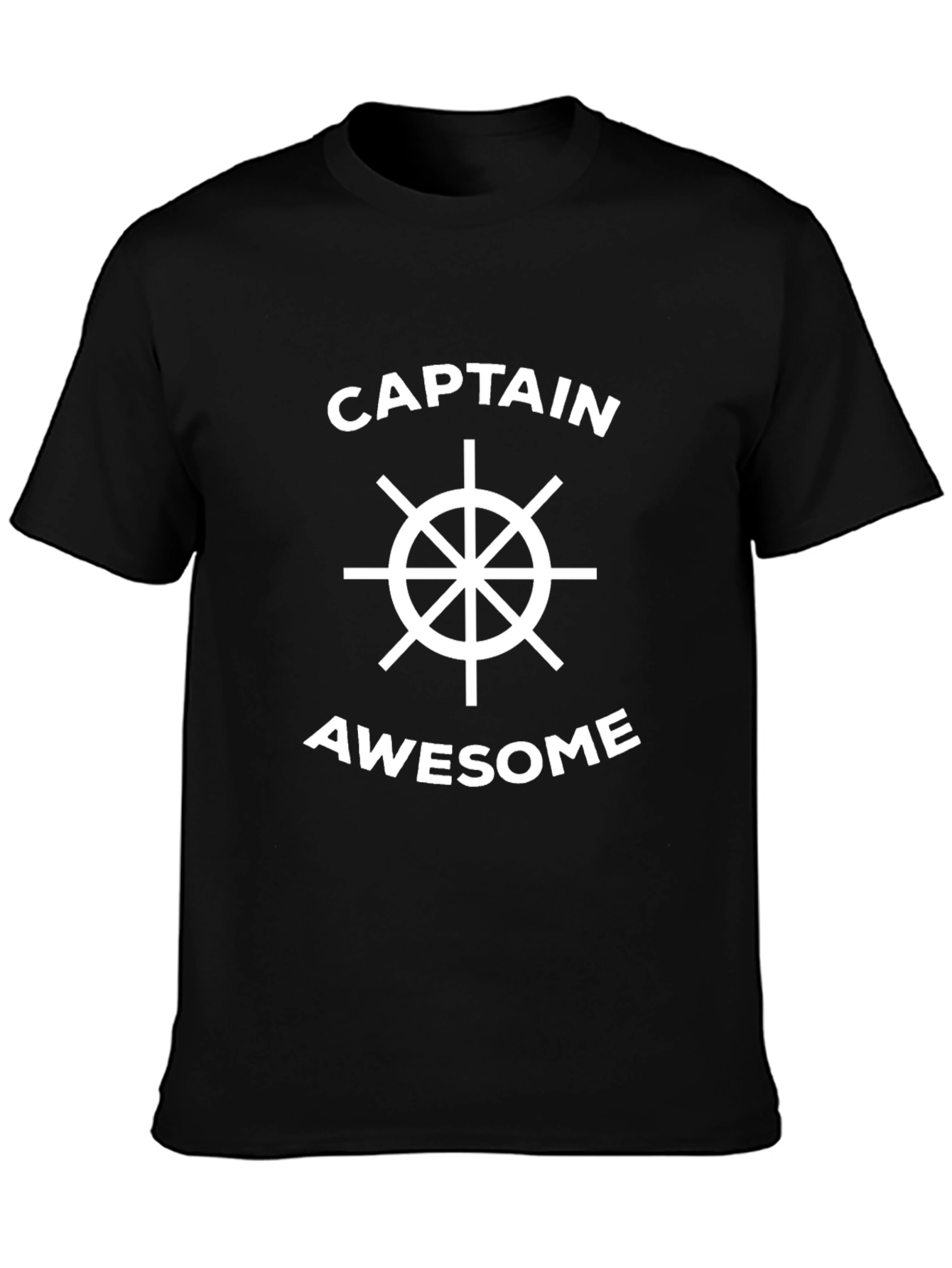 Captain Awesome Black T-Shirt