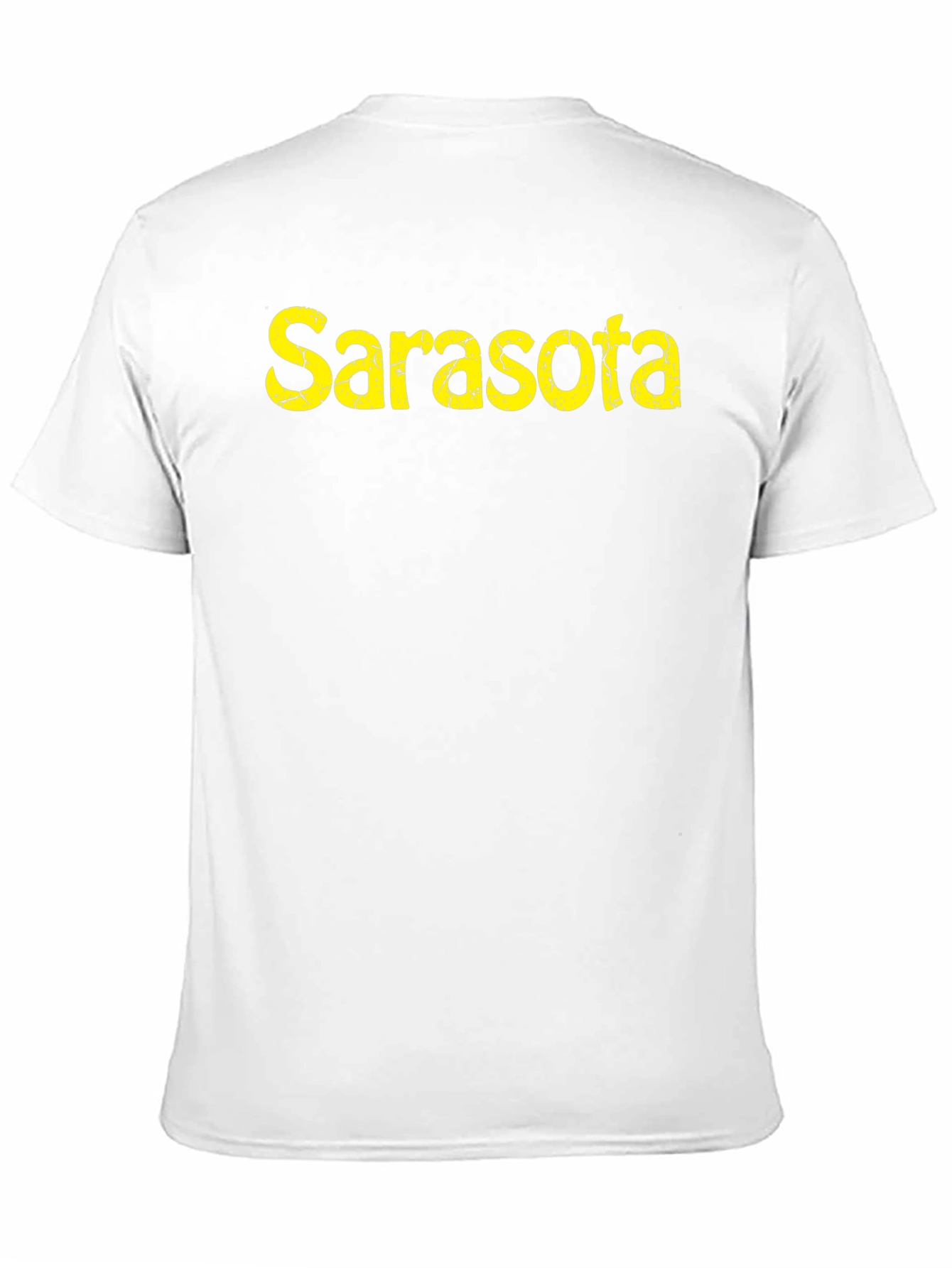 Sarasota Distressed Graphic Black T-Shirt