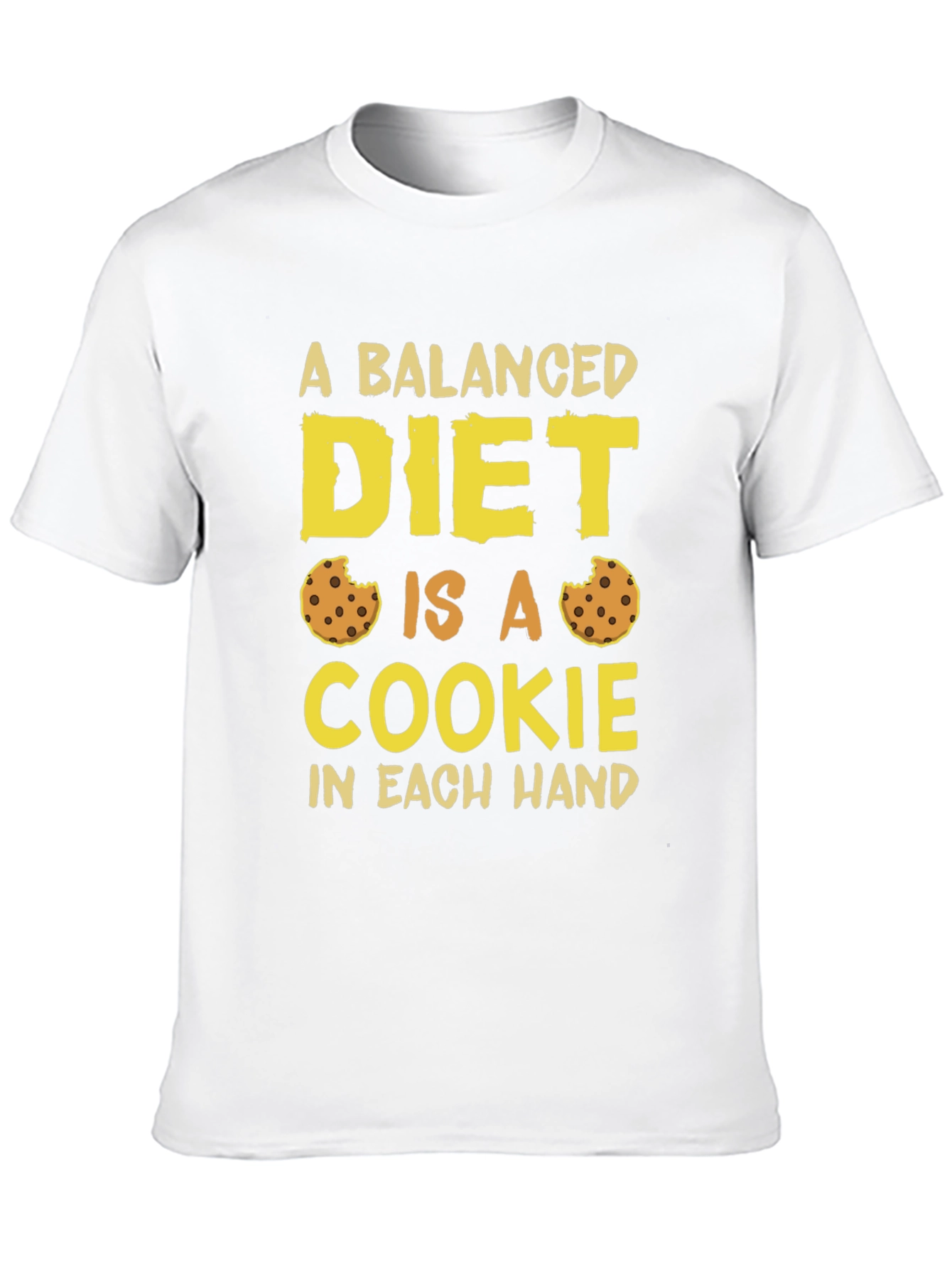 Balanced Diet Cookie T-Shirt Funny Foodie Tee