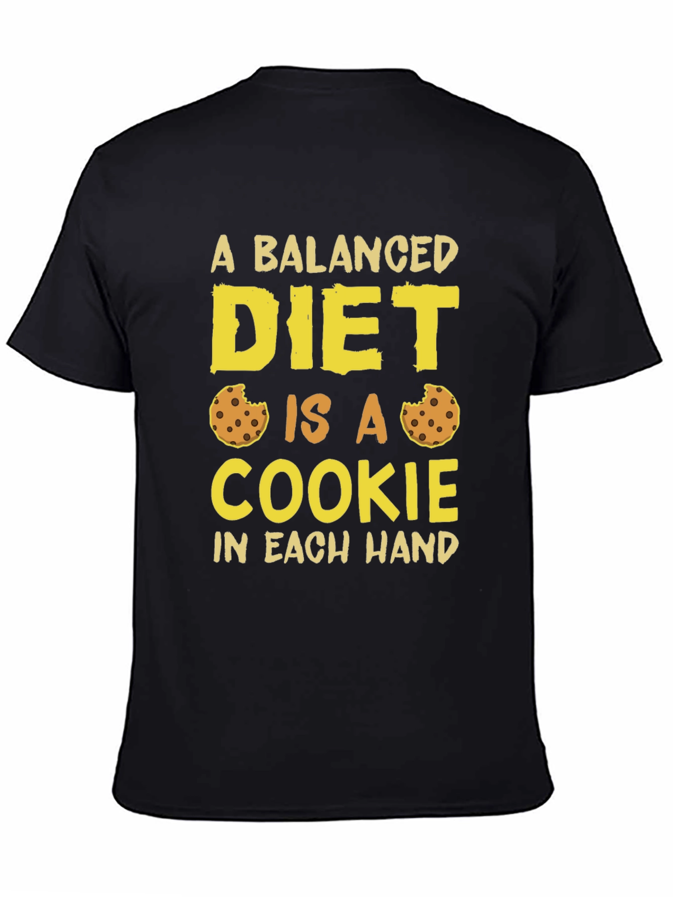 Balanced Diet Cookie T-Shirt Funny Foodie Tee