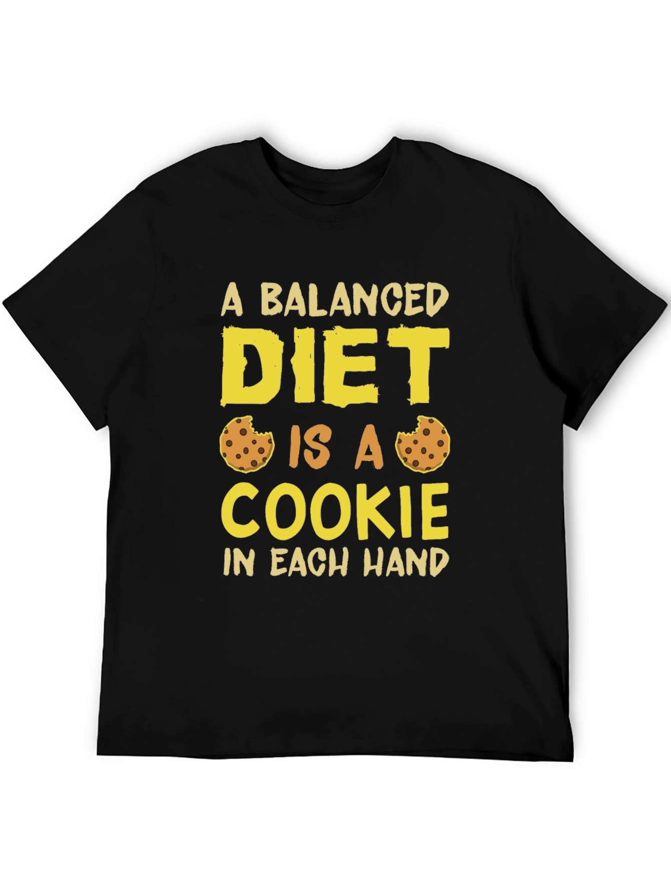 Balanced Diet Cookie T-Shirt Funny Foodie Tee