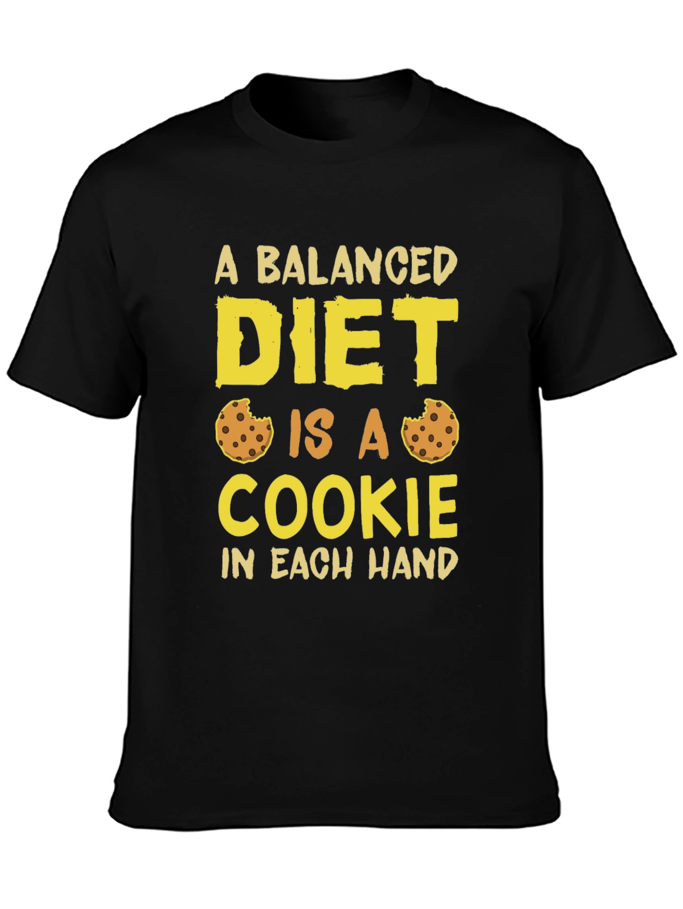 Balanced Diet Cookie T-Shirt Funny Foodie Tee