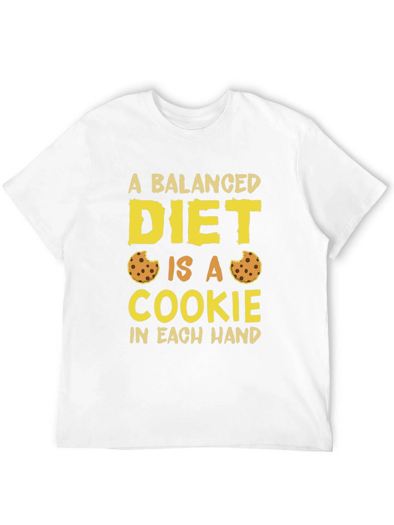 Balanced Diet Cookie T-Shirt Funny Foodie Tee