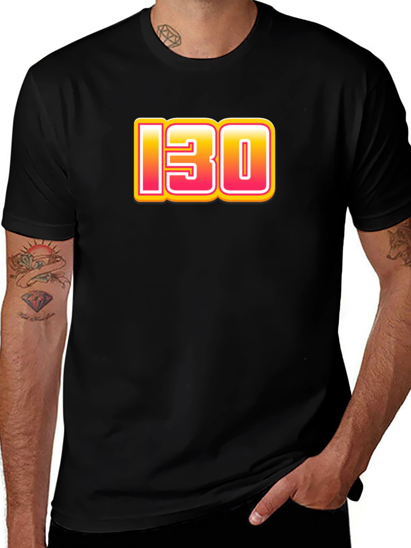 Cool 130 Graphic Black T-Shirt