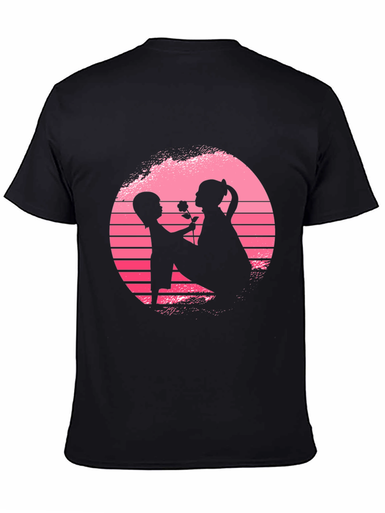 Romantic Silhouette Graphic T-Shirt