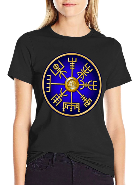 Vegvisir Compass Viking Runes T-Shirt