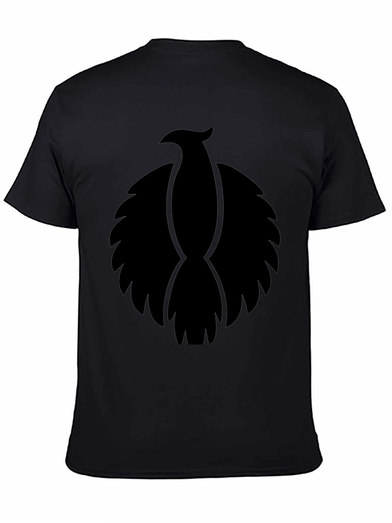 Black T-Shirt with Phoenix Graphic