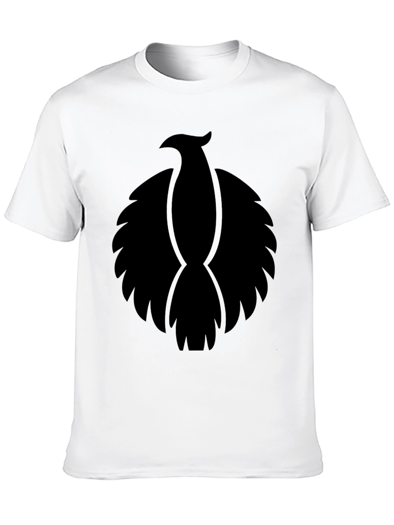 Black T-Shirt with Phoenix Graphic