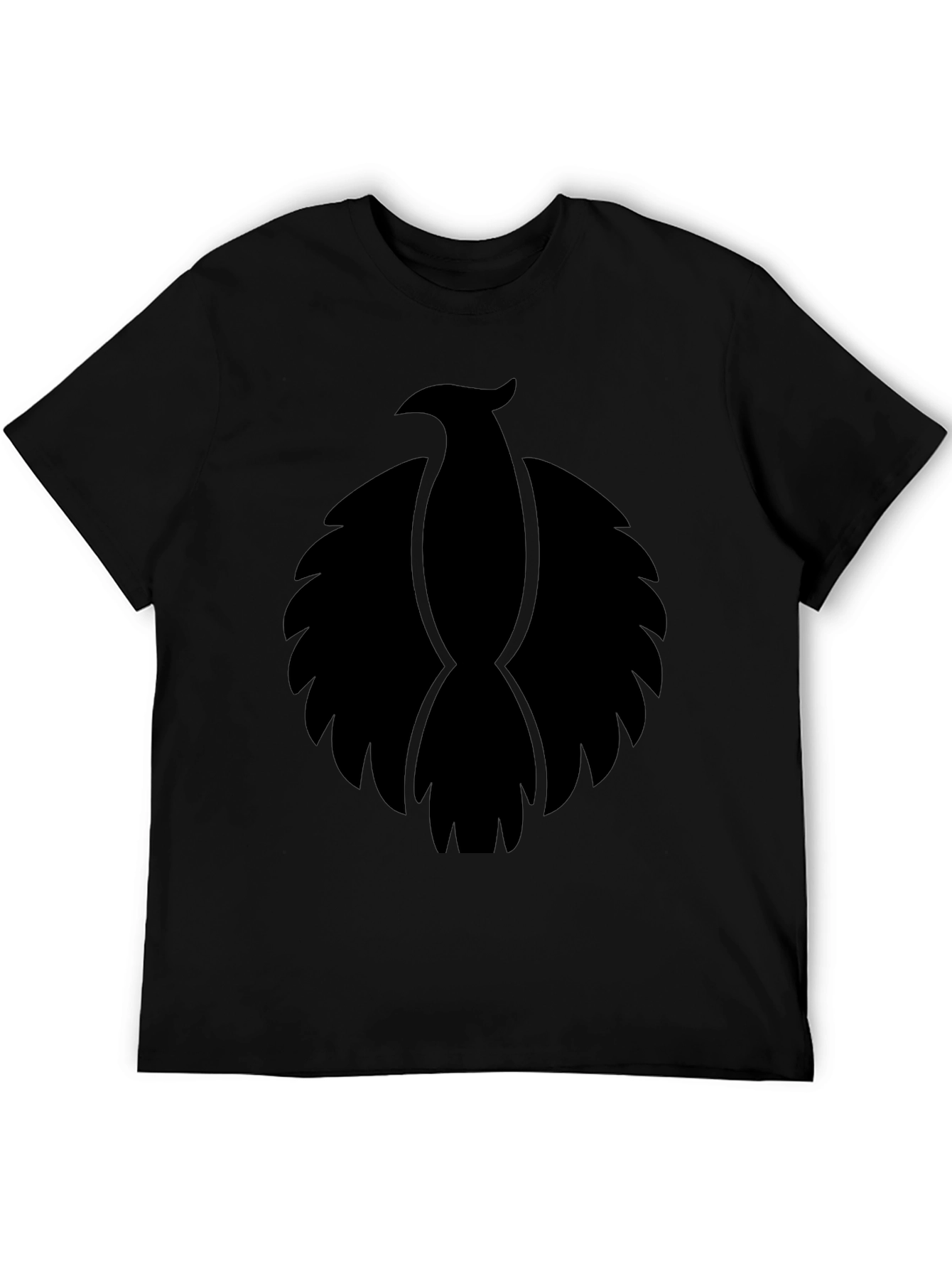 Black T-Shirt with Phoenix Graphic