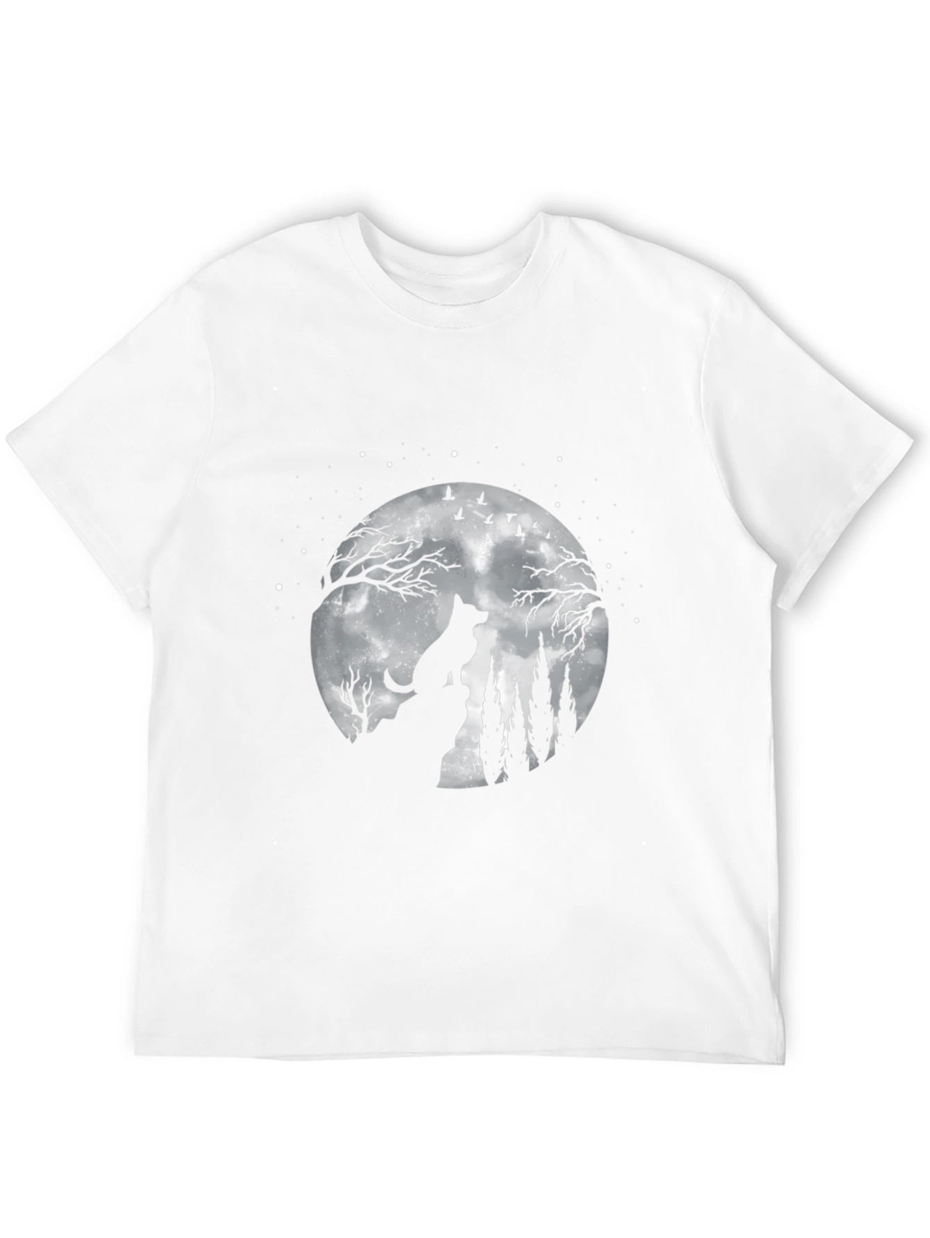 Wolf Moon Graphic T-Shirt - Night Sky Tee