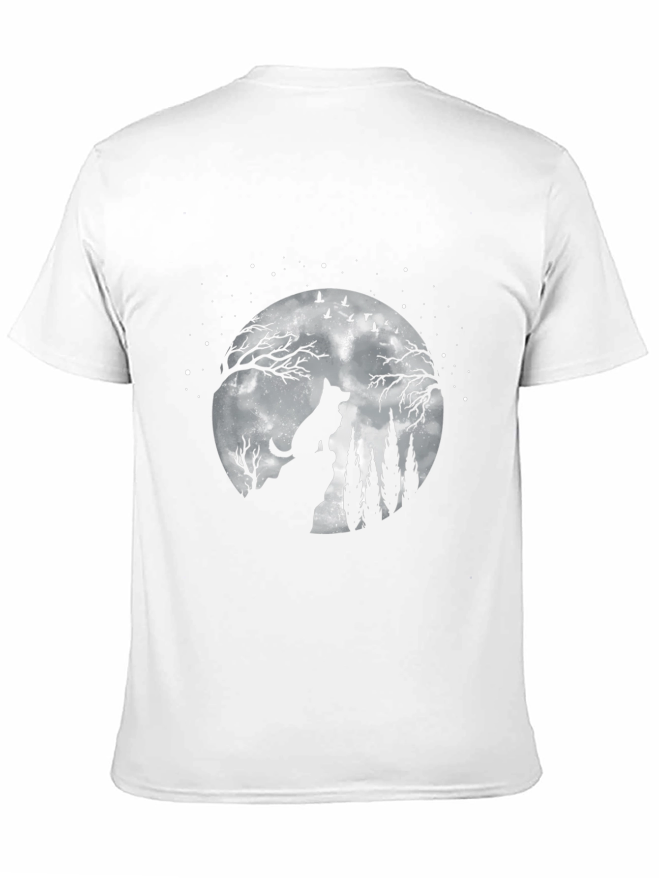 Wolf Moon Graphic T-Shirt - Night Sky Tee