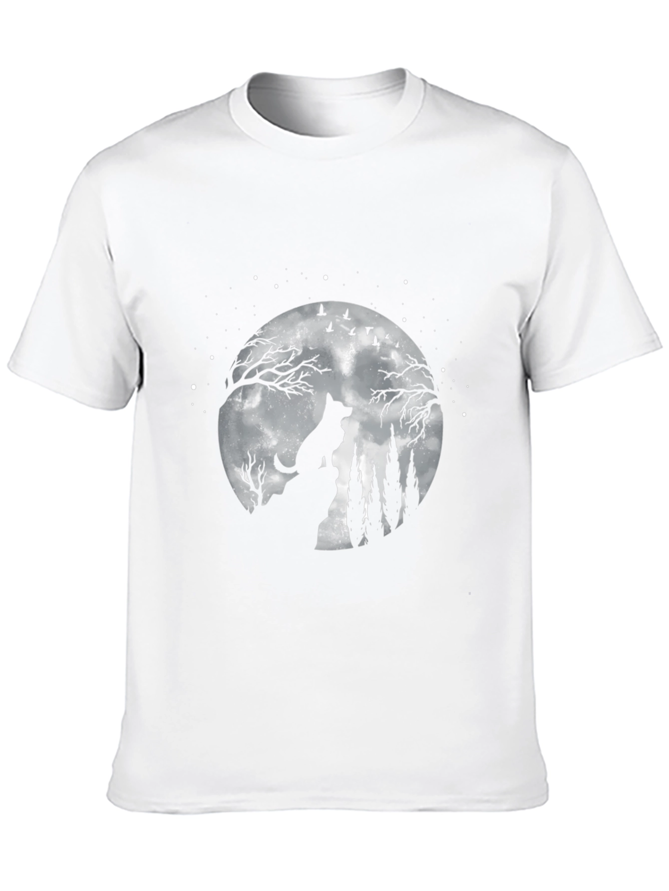 Wolf Moon Graphic T-Shirt - Night Sky Tee