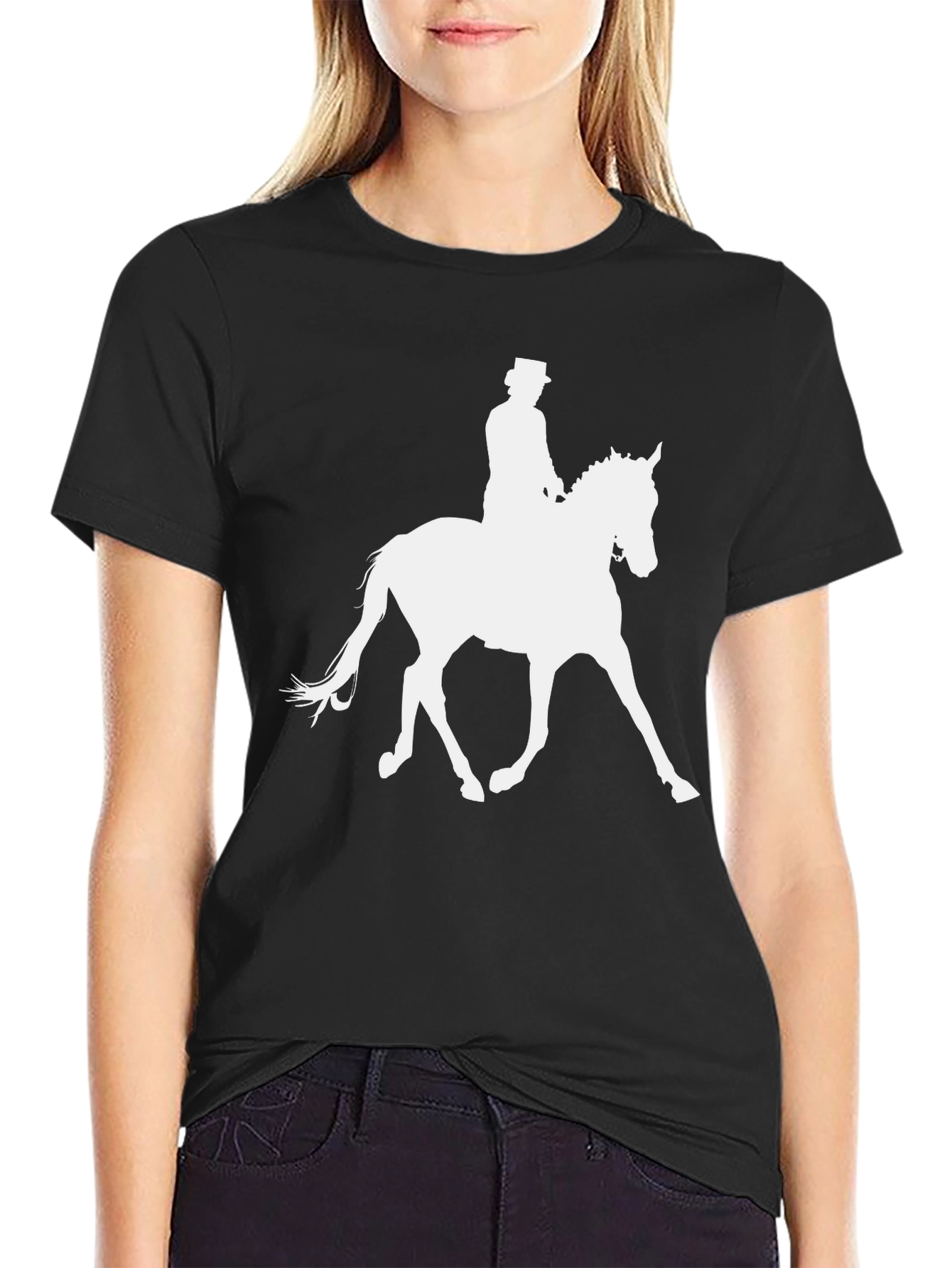 Equestrian T-Shirt - Horse Riding Silhouette Tee
