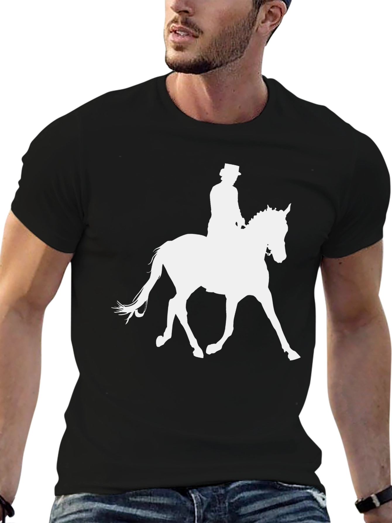 Equestrian T-Shirt - Horse Riding Silhouette Tee