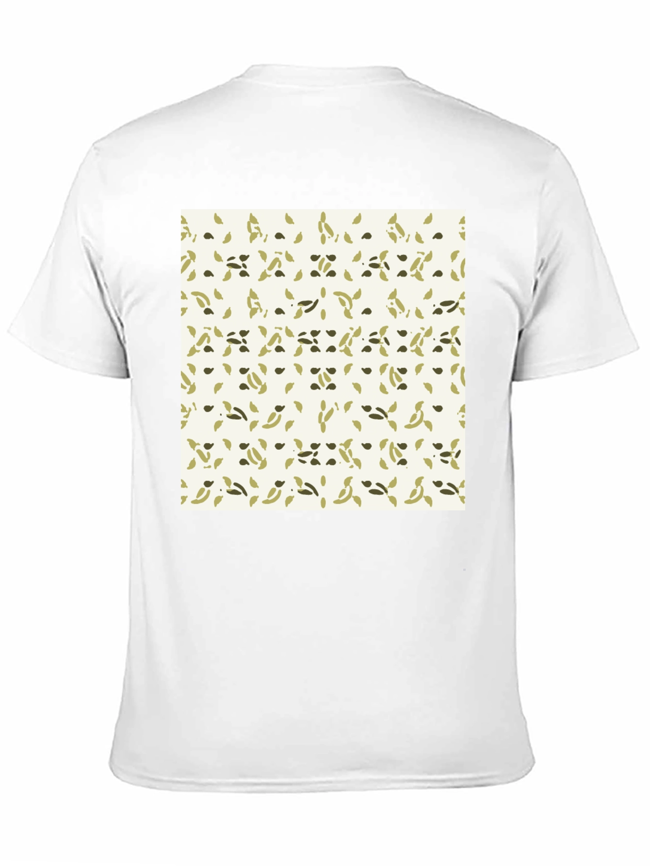 Patterned Crew Neck Tee - Casual Comfort